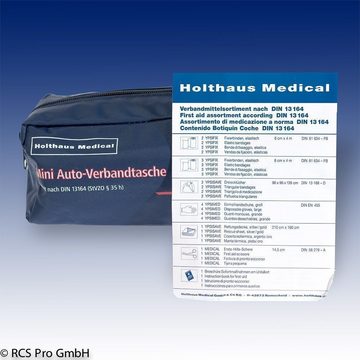 Holthaus Medical Erste-Hilfe-Koffer Holthaus Mini Auto-Verbandtasche nach DIN13164