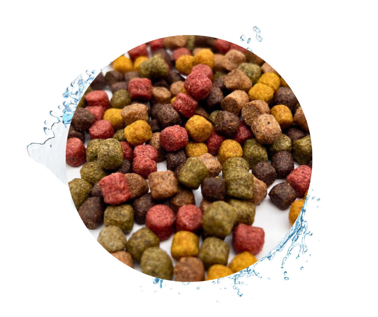 Warnick´s Tierfutterservice Koifutter 10-Sorten Mix mit Spirulina & Paprika 6mm, Alleinfuttermittel für: Fische, Koi, Zierfische, Teichfische