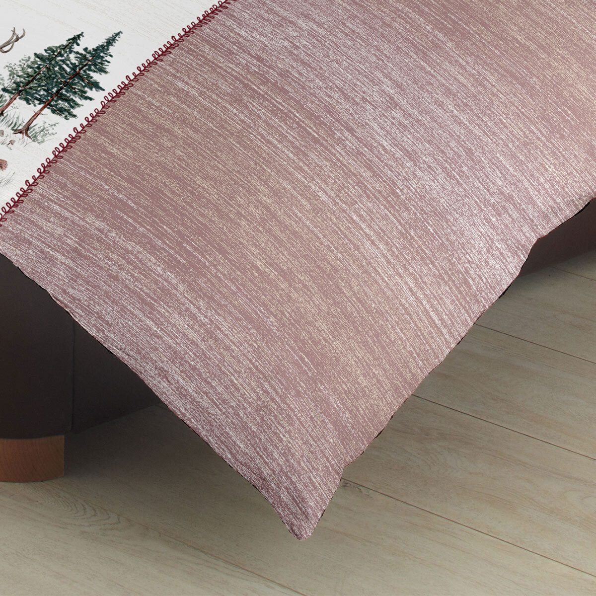 TRAUMSCHLAF Bettwäsche Hirsche, Biber, 2 teilig, Biberbettwäsche weich und kuschelig