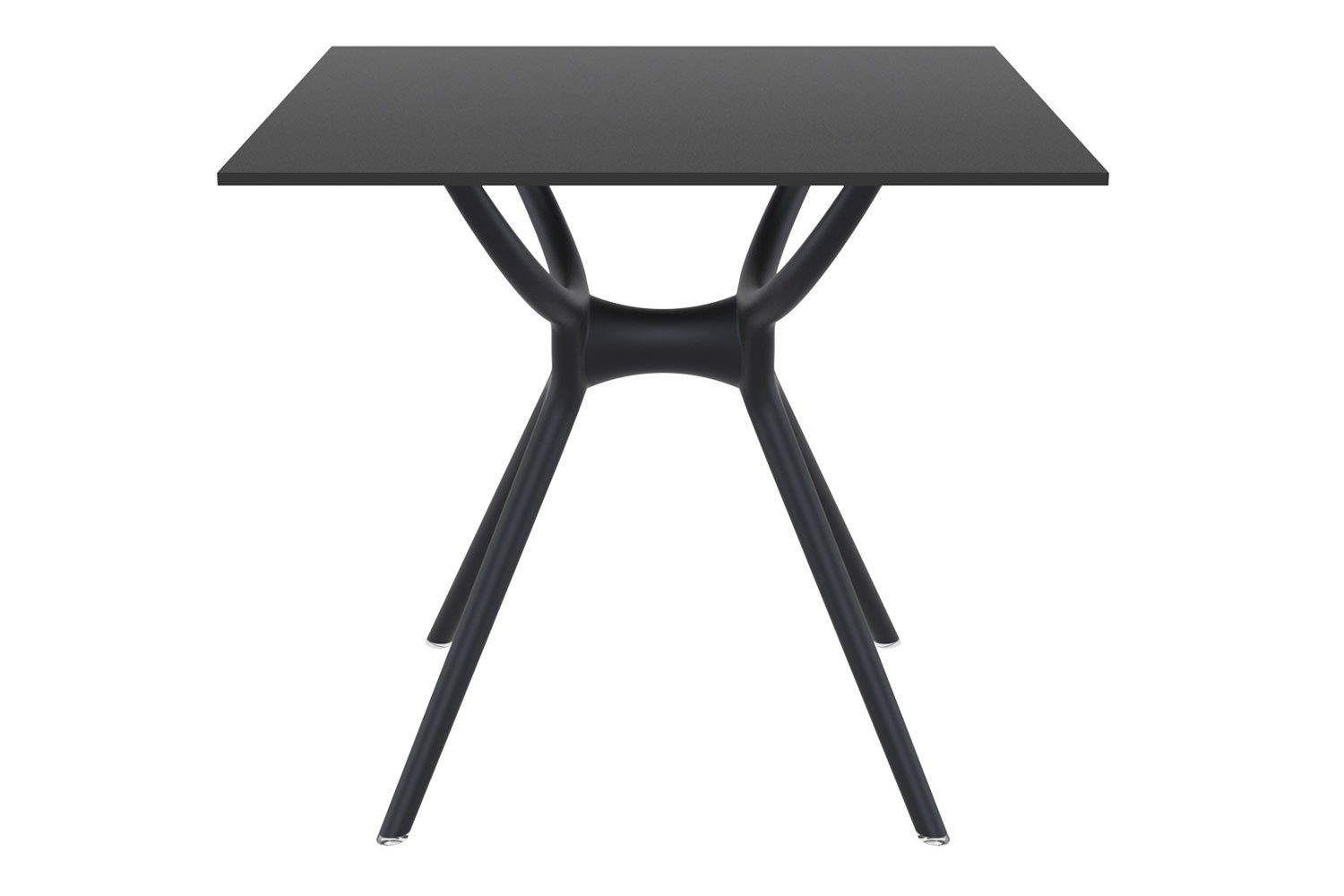 schwarz Gartentisch 80 cm, Air pflegeleichte CLP Tischplatte