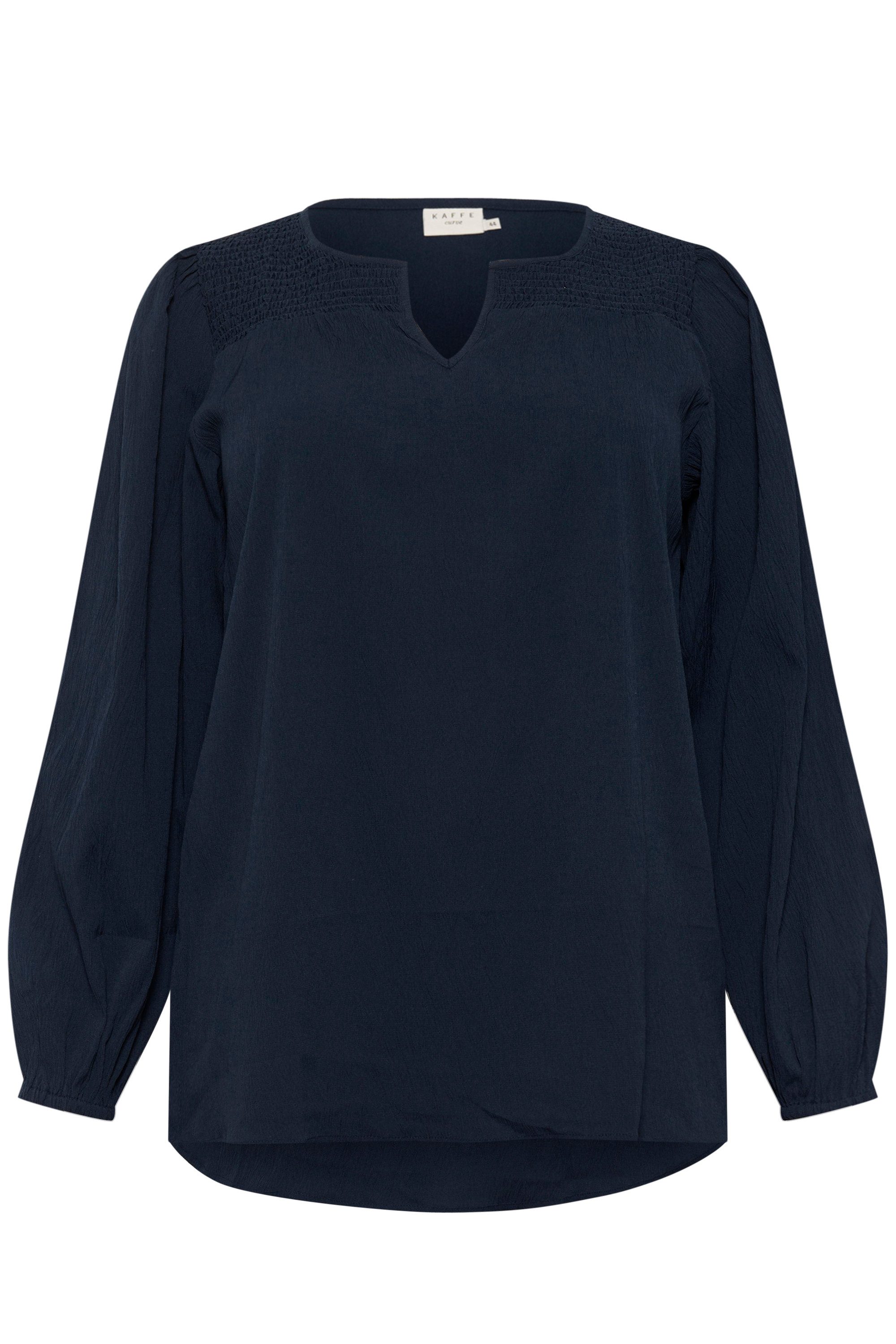 KAFFE Curve Langarmbluse Langarm-Bluse KClunda Große günstig online kaufen