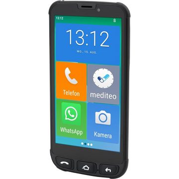 Olympia NEO MINI Seniorenhandy (Senioren Smartphone, extragroße Darstellung, 5 Zoll Display, schwarz)