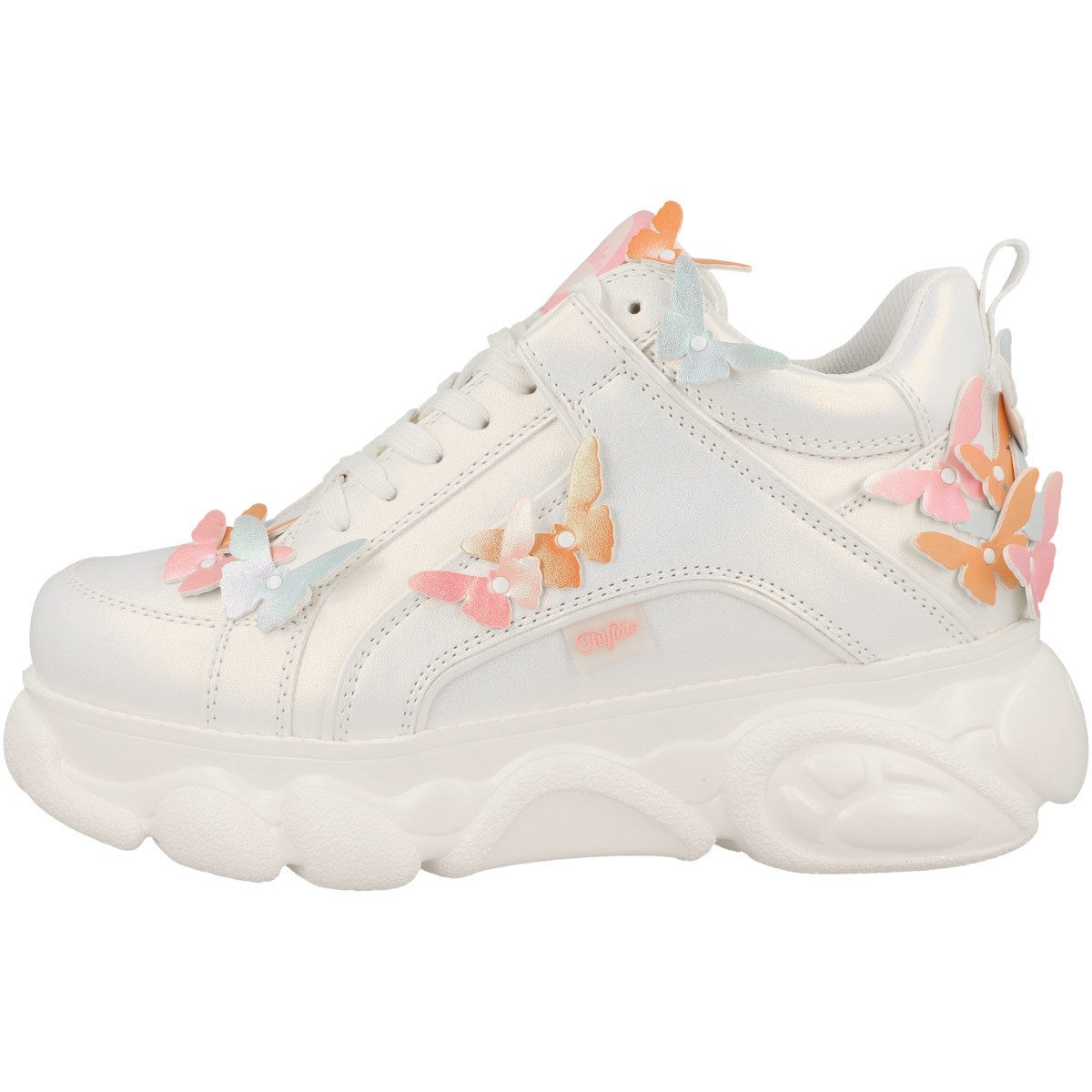 Buffalo Cld Corin Butterfly Damen Sneaker Turnschuhe, Sportschuhe, Freizeitschuhe, Halbschuhe, Schnürschuhe