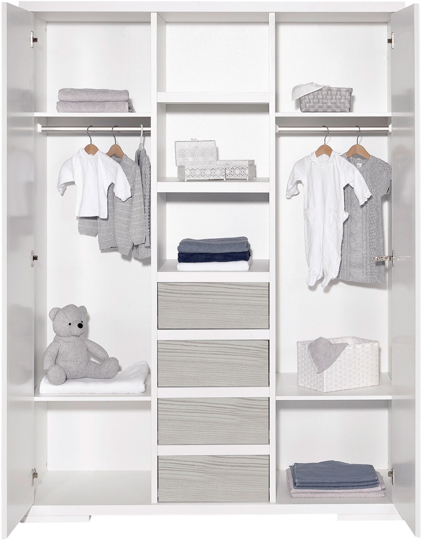 Kinderkleiderschrank mit Boathouse Maxx Made Mittelregal; in Schardt Germany