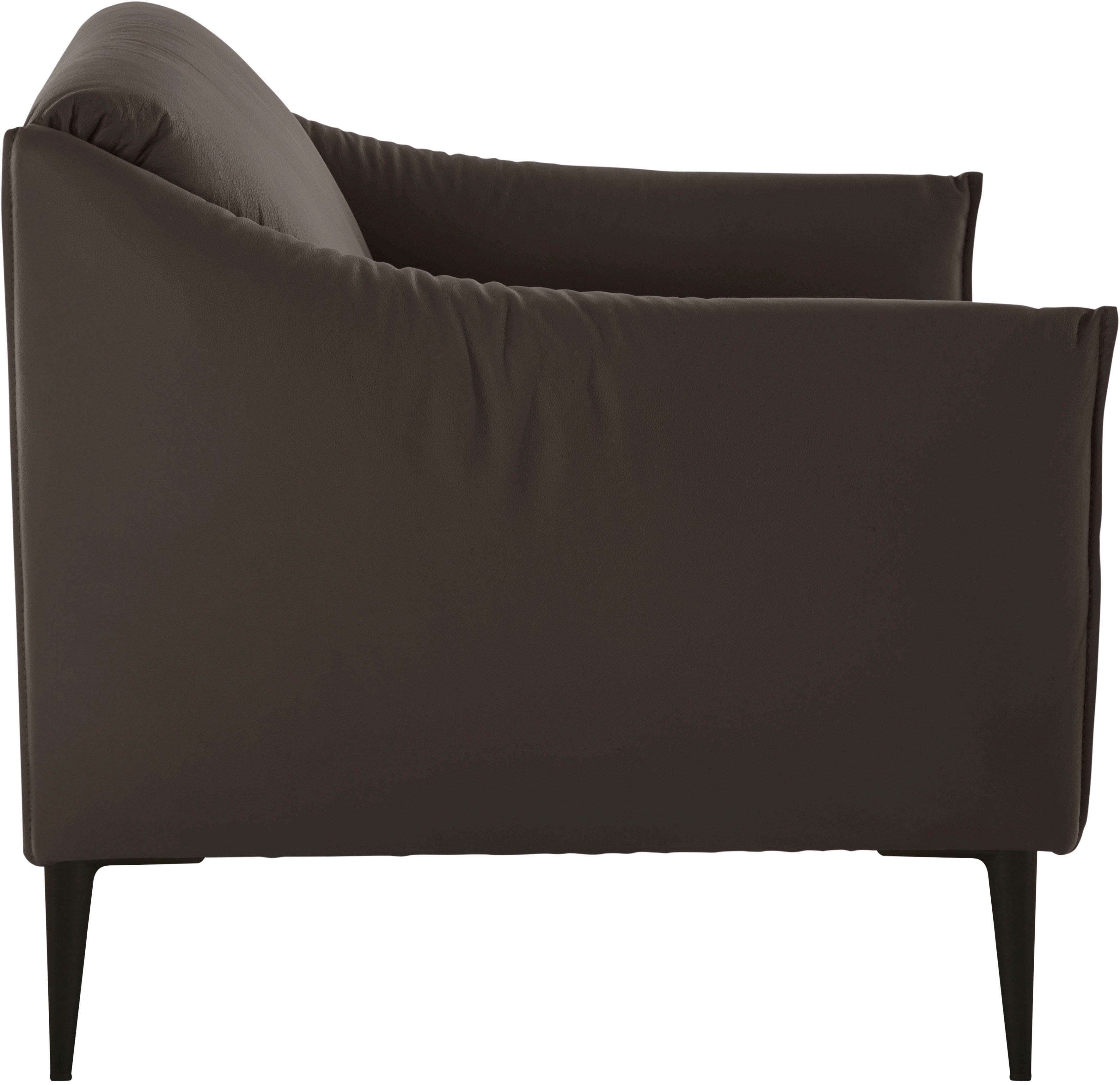 W.SCHILLIG Cocktailsessel sally Design-Sessel, zeitlos und bequem, tolle Verarbeitungsdetails, mit Metallfüßen in Schwarz pulverbeschichtet
