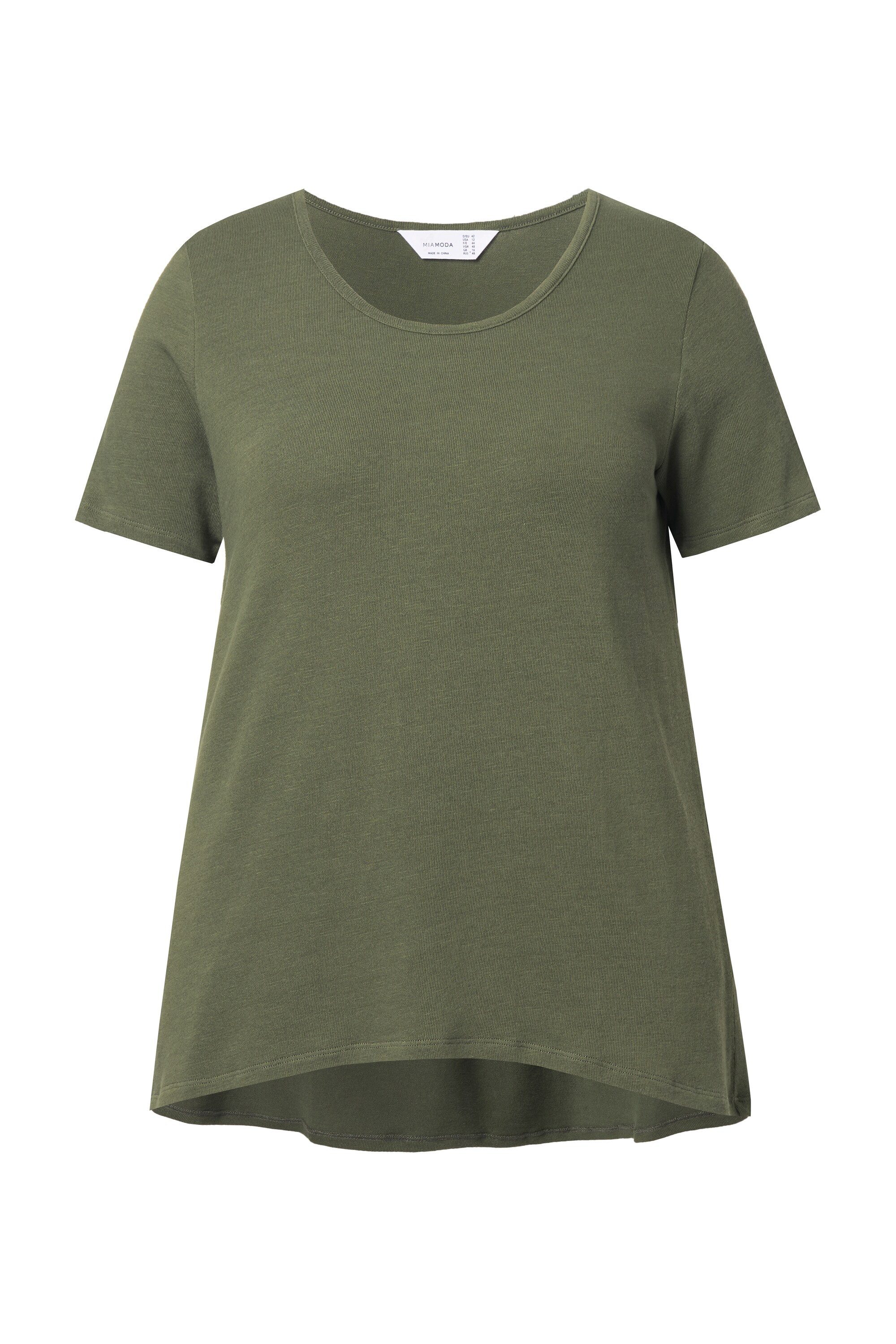 MIAMODA T-Shirt Strickshirt A-Linie Zierfalte im günstig online kaufen