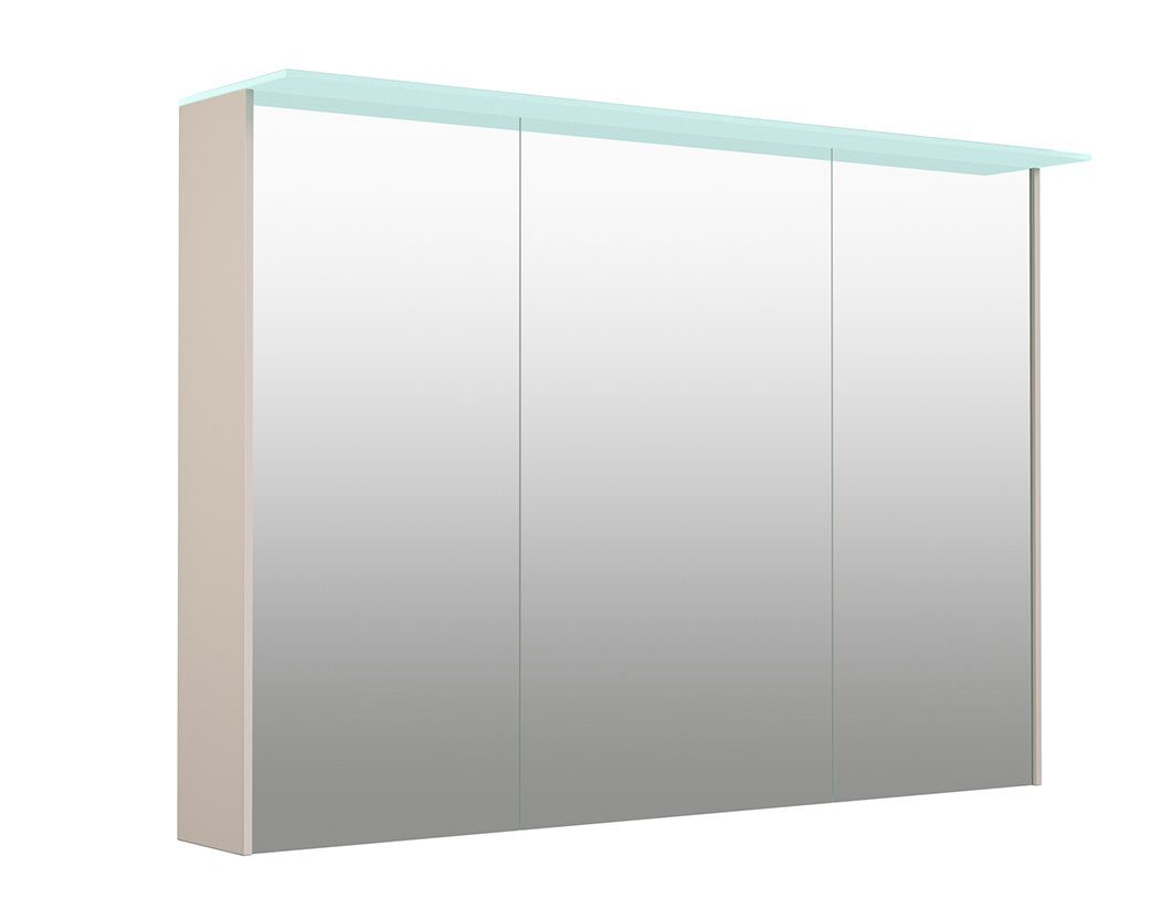 welltime Spiegelschrank D-Line Badmöbel, doppelseitig verspiegelt, mit  LED-Beleuchtung, Maße (B/T/H): 101 x 20 x 70 cm