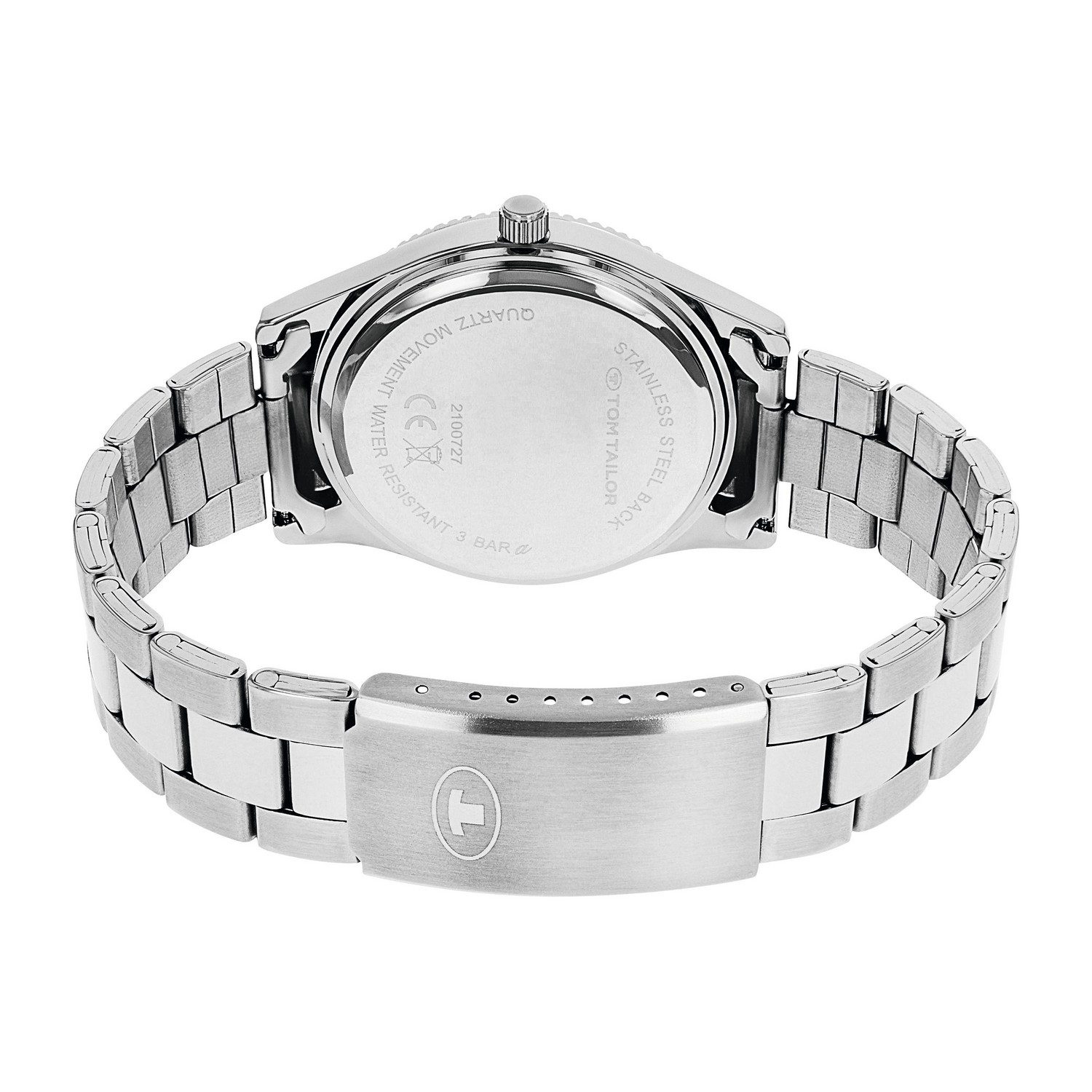 TOM TAILOR Quarzuhr 2100727, Armbanduhr, Herrenuhr, Edelstahlarmband, analog
