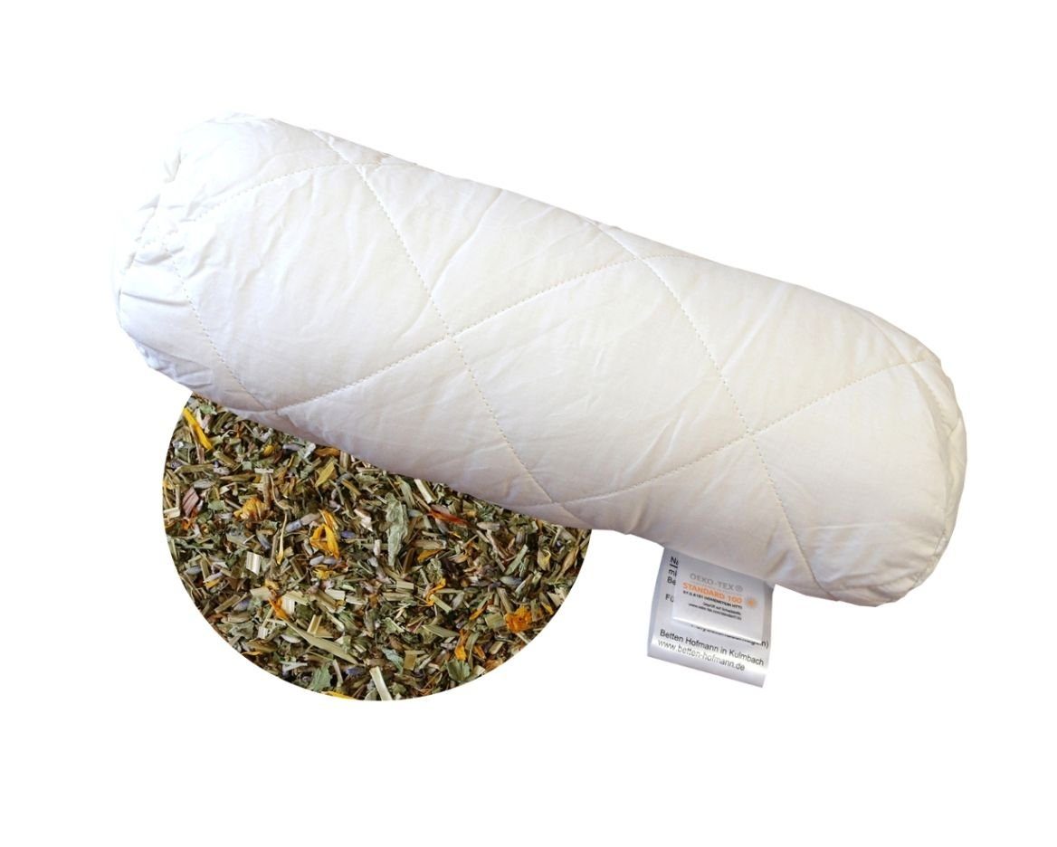 Betten Hofmann Nackenrolle Betten Hofmann Aroma Kräuterrolle Nackenrolle 15x40 cm Anti Stress RV, 1-tlg., mit Reißverschluss zur individuellen Anpassung, made in Germany