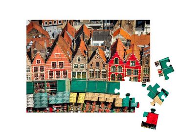 puzzleYOU Puzzle Luftaufnahme in Brügge, Belgien, 48 Puzzleteile, puzzleYOU-Kollektionen