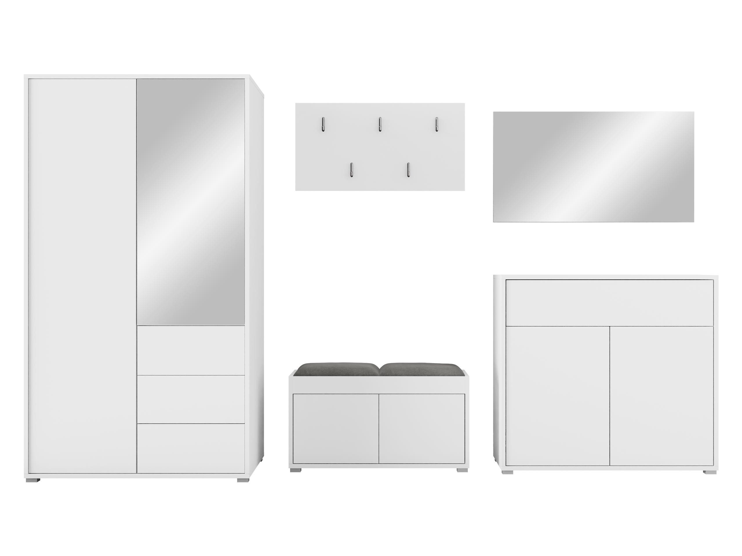 MIRJAN24 Garderoben-Set Gesita V, (5er-Set, Kommode, günstig online kaufen