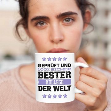 Trendation Tasse Trendation - Bester Kollege Der Welt Geschenk Tasse für Arbeitskollege