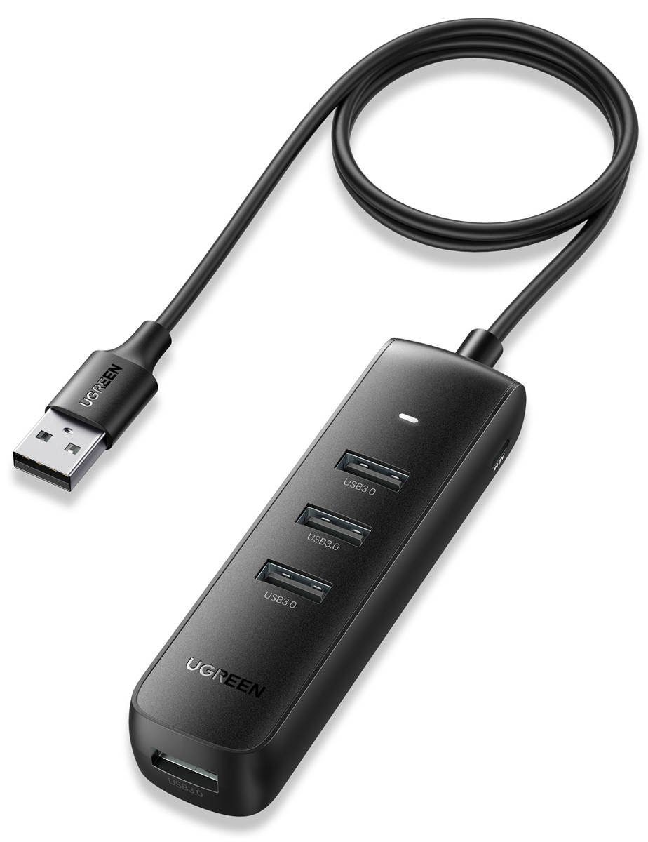 CM416 4in1 USB auf 4x USB Adapter Netzteil Verteiler USB Port Datenhub USB-Adapter