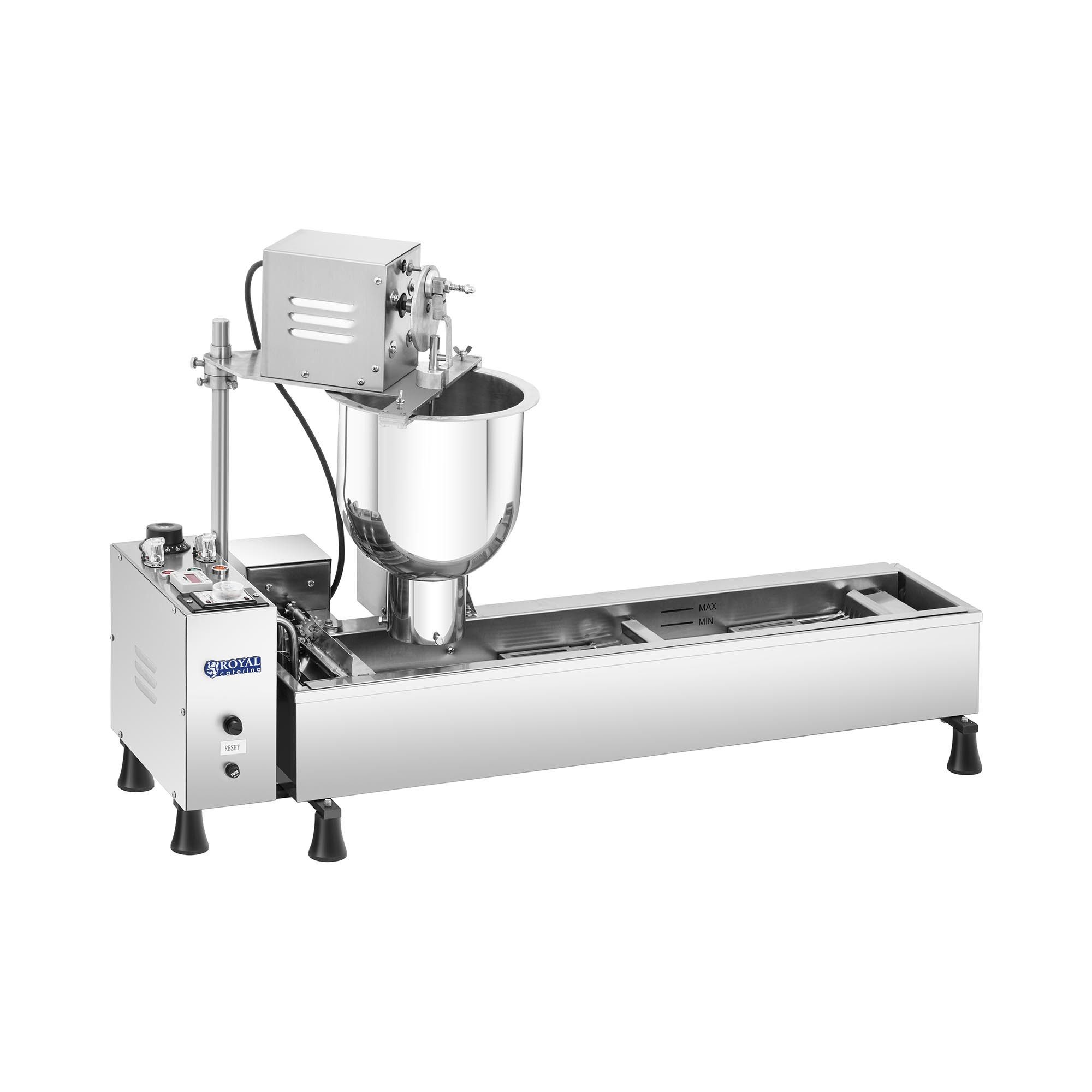 Royal Catering Вафельниця для пончиків Donut Maschine Donutmaschine Donutmaker Profi Vollautomatisch, 3000 W