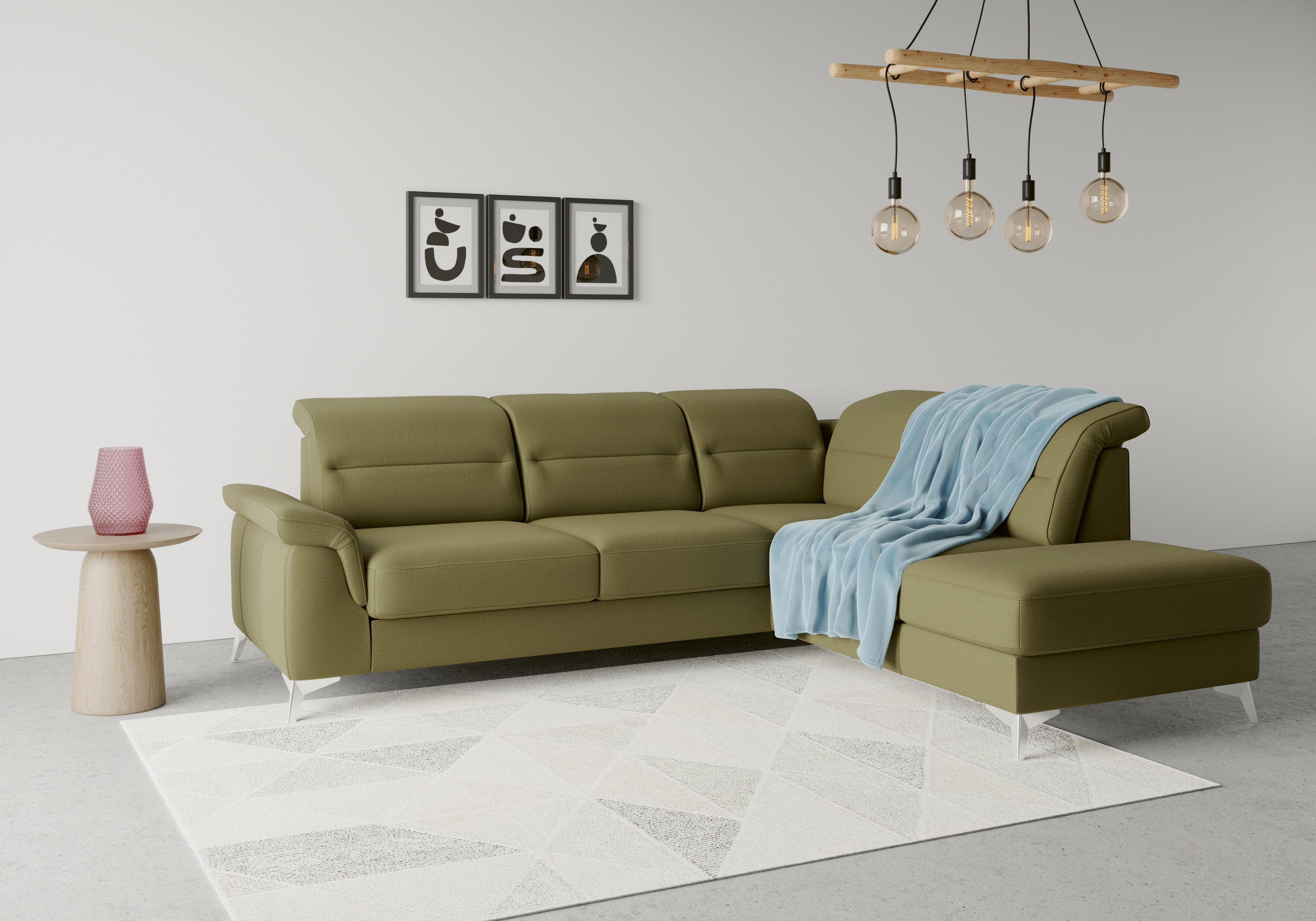 sit&more Ecksofa Sinatra, mit mane, optional mit Kopfteilverstellung und Armteilfunktion | Ecksofas