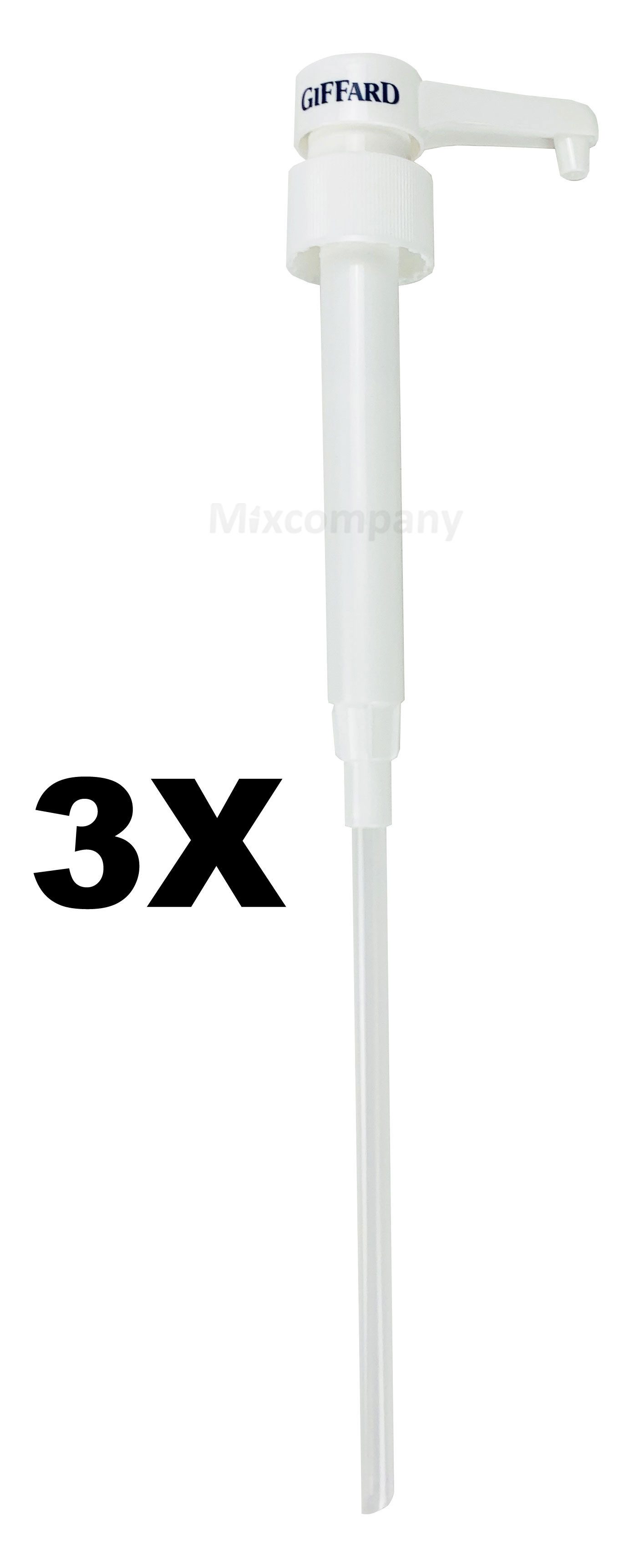 Mixcompany Gläser-Set Giffard Sirup Dosierpumpe Portionierer Pumpe - 3 Stück