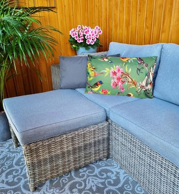 JACK Dekokissen Outdoor Lounge Kissen 30x50cm Motiv inkl. Füllung, mit Lotus-Effekt, Robust, Strapazierfähig, für Innen & Außen geeignet