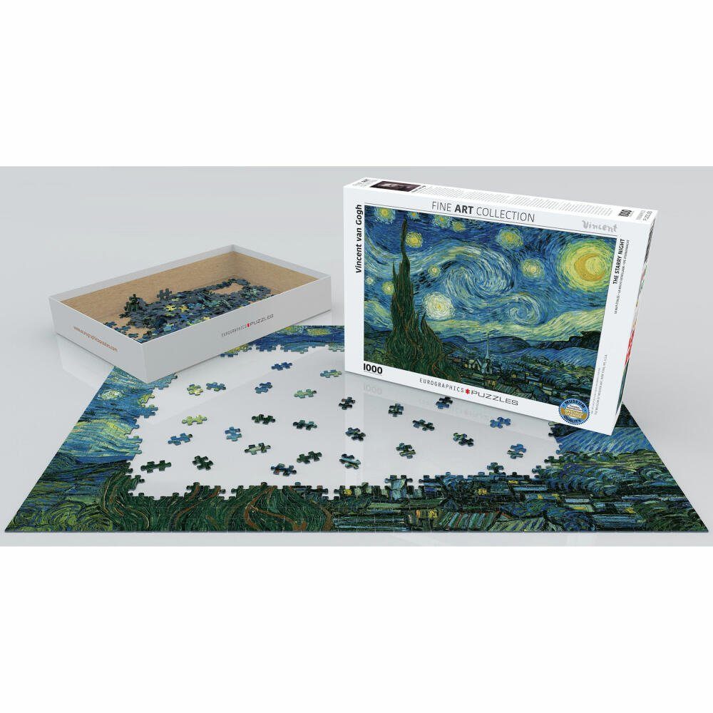 EUROGRAPHICS Puzzle Sternennacht Vincent Puzzleteile van Gogh, von 1000
