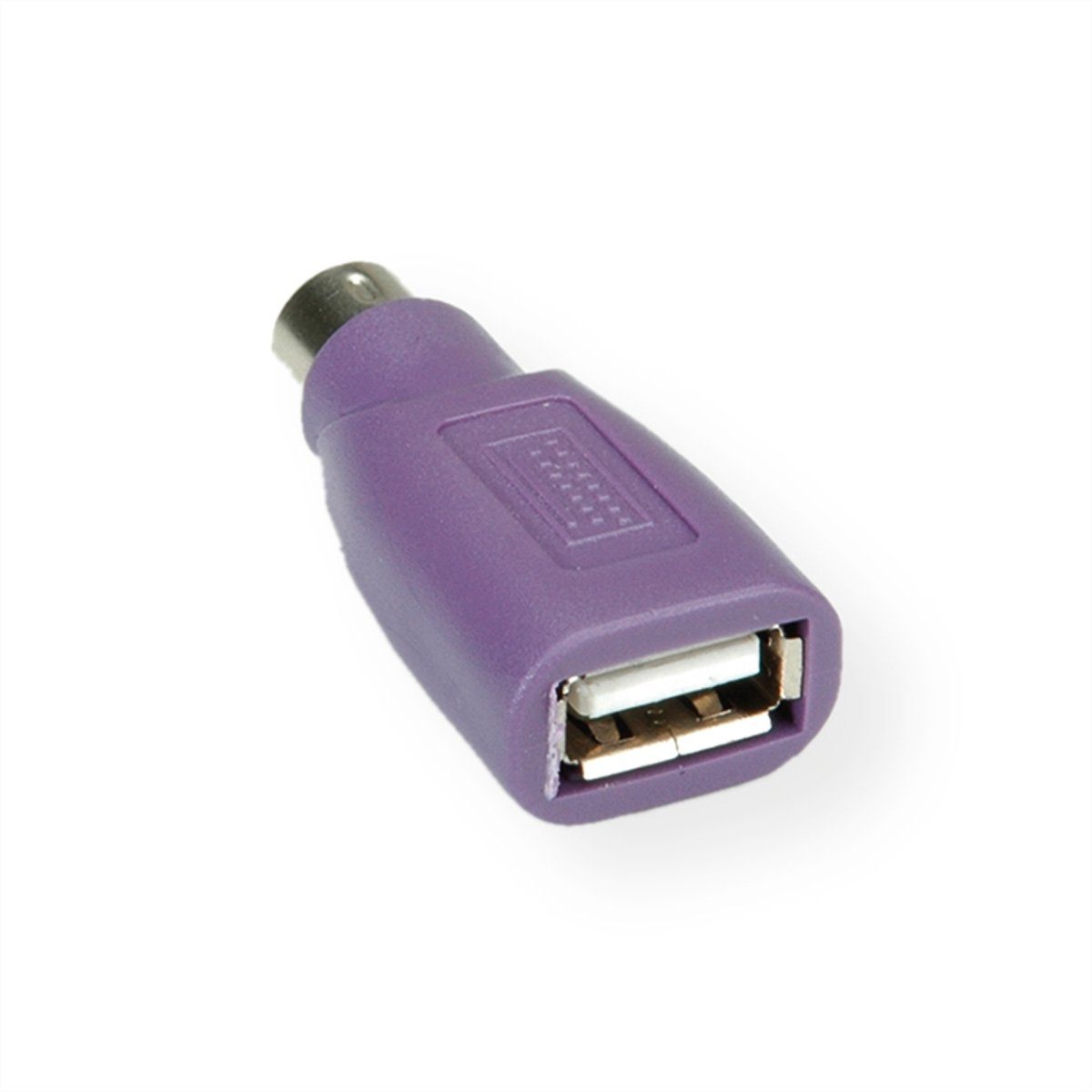 VALUE PS/2 - USB Tastatur-Adapter, violett Computer-Adapter USB 2.0 Typ A Weiblich (Buchse) zu PS/2 Männlich (Stecker)