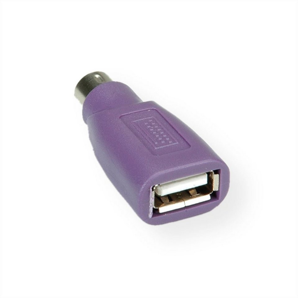 VALUE PS/2 - USB Tastatur-Adapter, violett Computer-Adapter USB