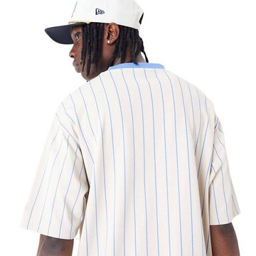 New Era T-Shirt New Era Pinstripe Oversized T-Shirt Herren Shirt stone blue (1-tlg)