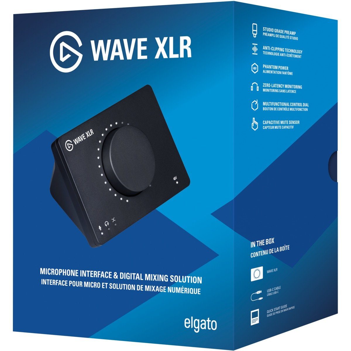 Elgato Wave XLR Vorverstärker (Interface-Steuerung, 48 V Phantomspeisung)