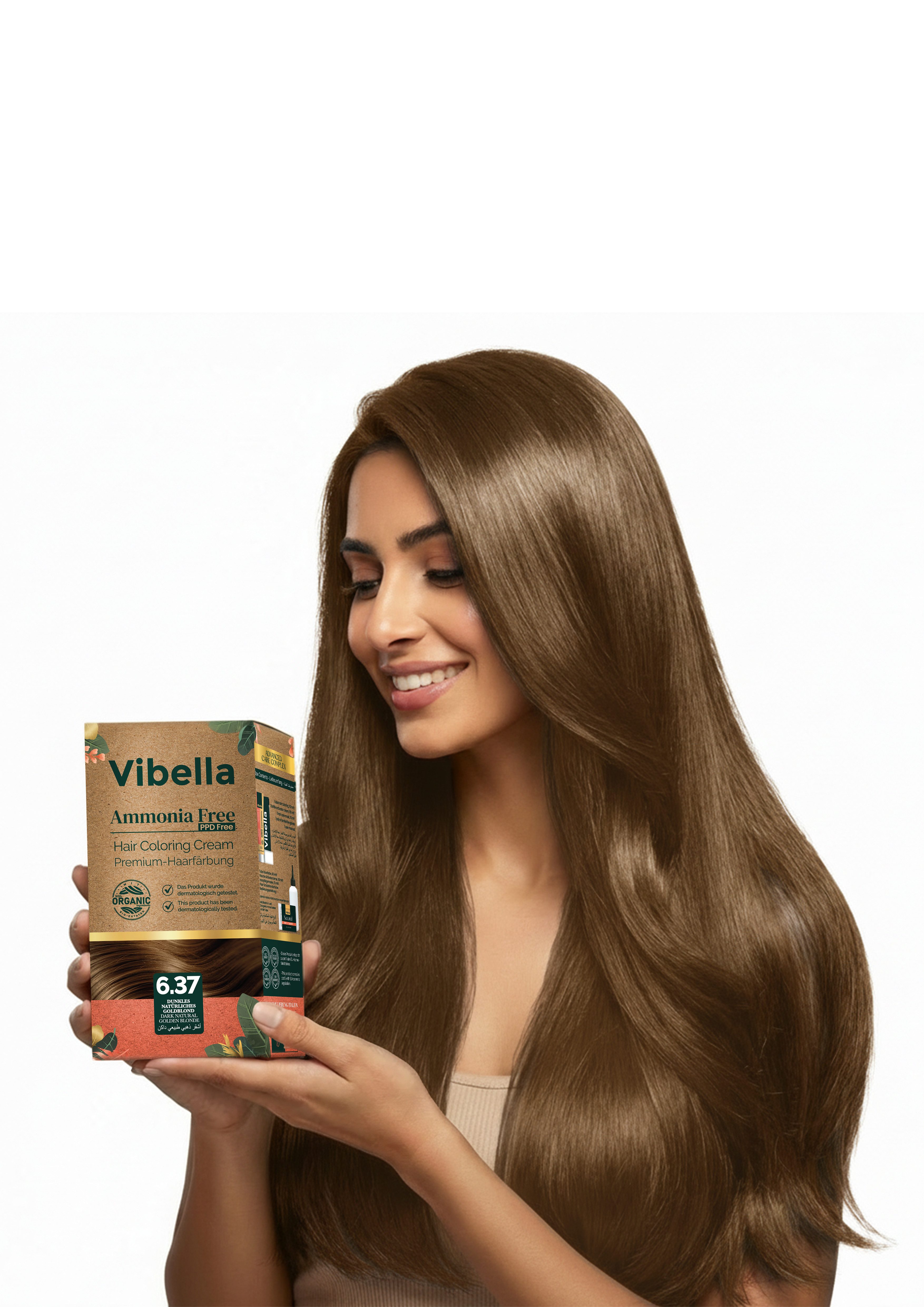 Vibella Haarfarbe Haarfärbecreme Nr. 6,37 Dunkles Natürliches Goldblond