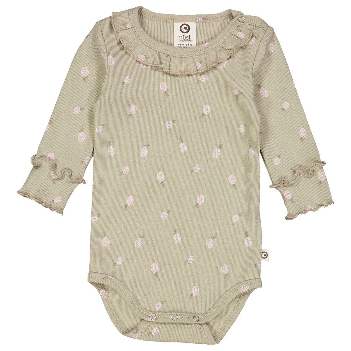 Müsli by GREEN COTTON Langarmbody 1582073500 Mädchen (1-tlg) Langarm Einteiler, Body, Longsleeve-Body, Bodysuit, Stretchbody