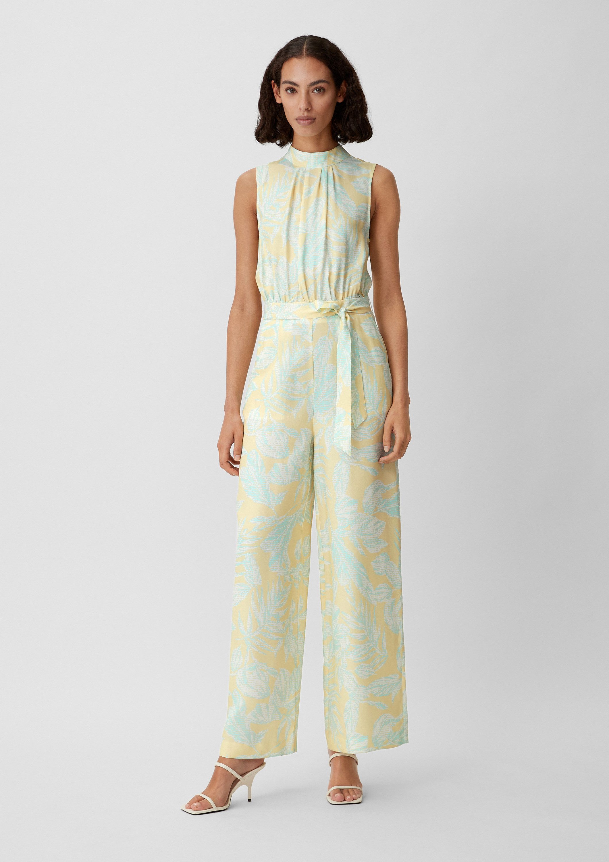comma Jumpsuit Overall Jumpsuit mit Allover-Print