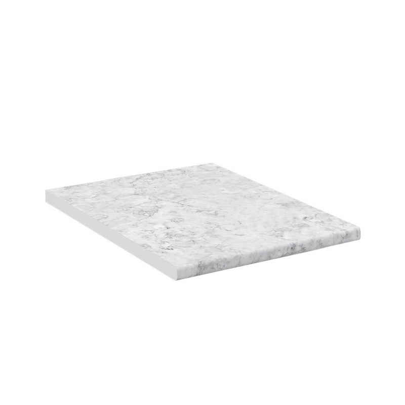 Vicco Unterschrank Küchenarbeitsplatte Marmor Weiß 45 cm