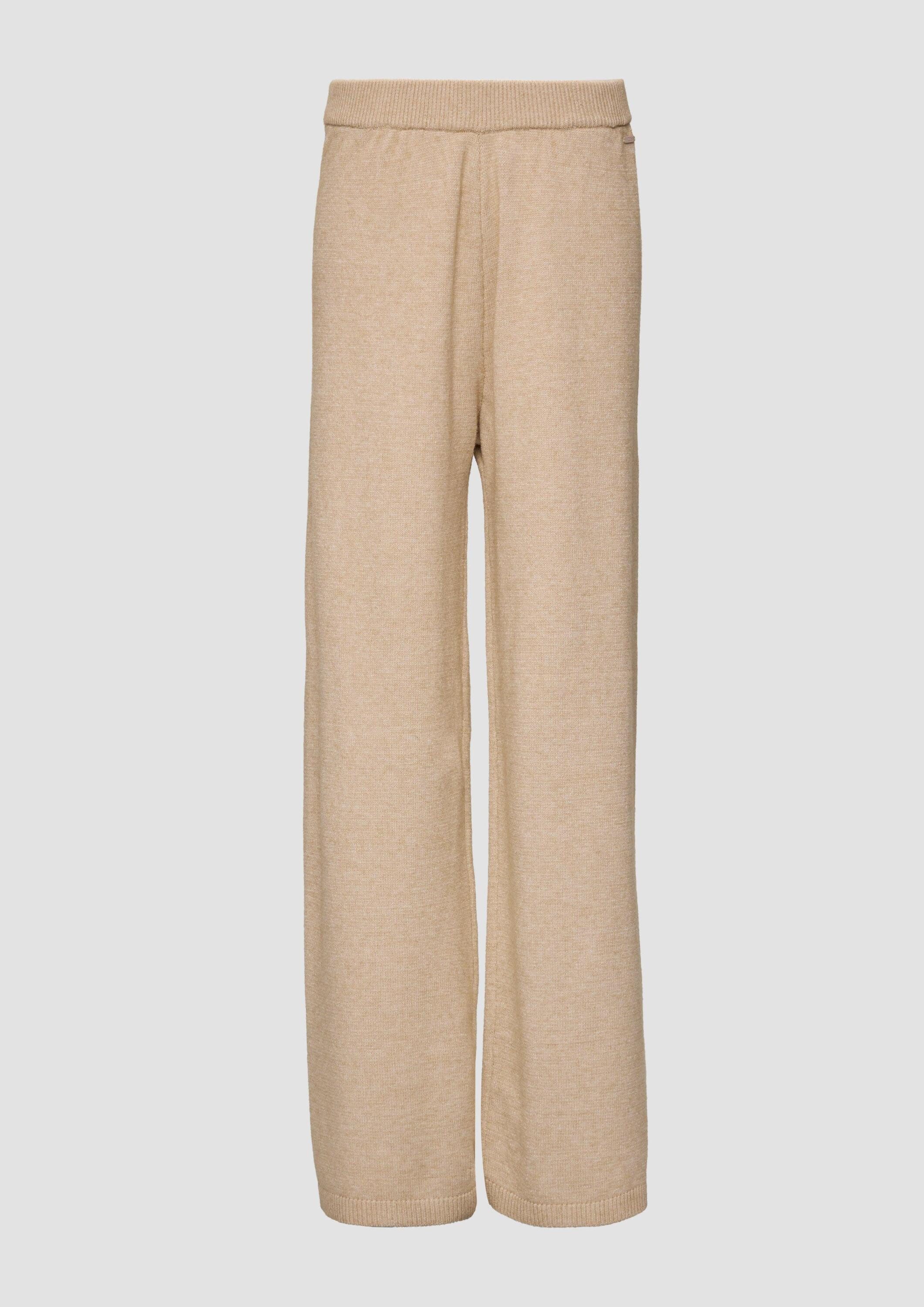 QS Chinos Hose Weiche Strickhose mit elastischem Bund