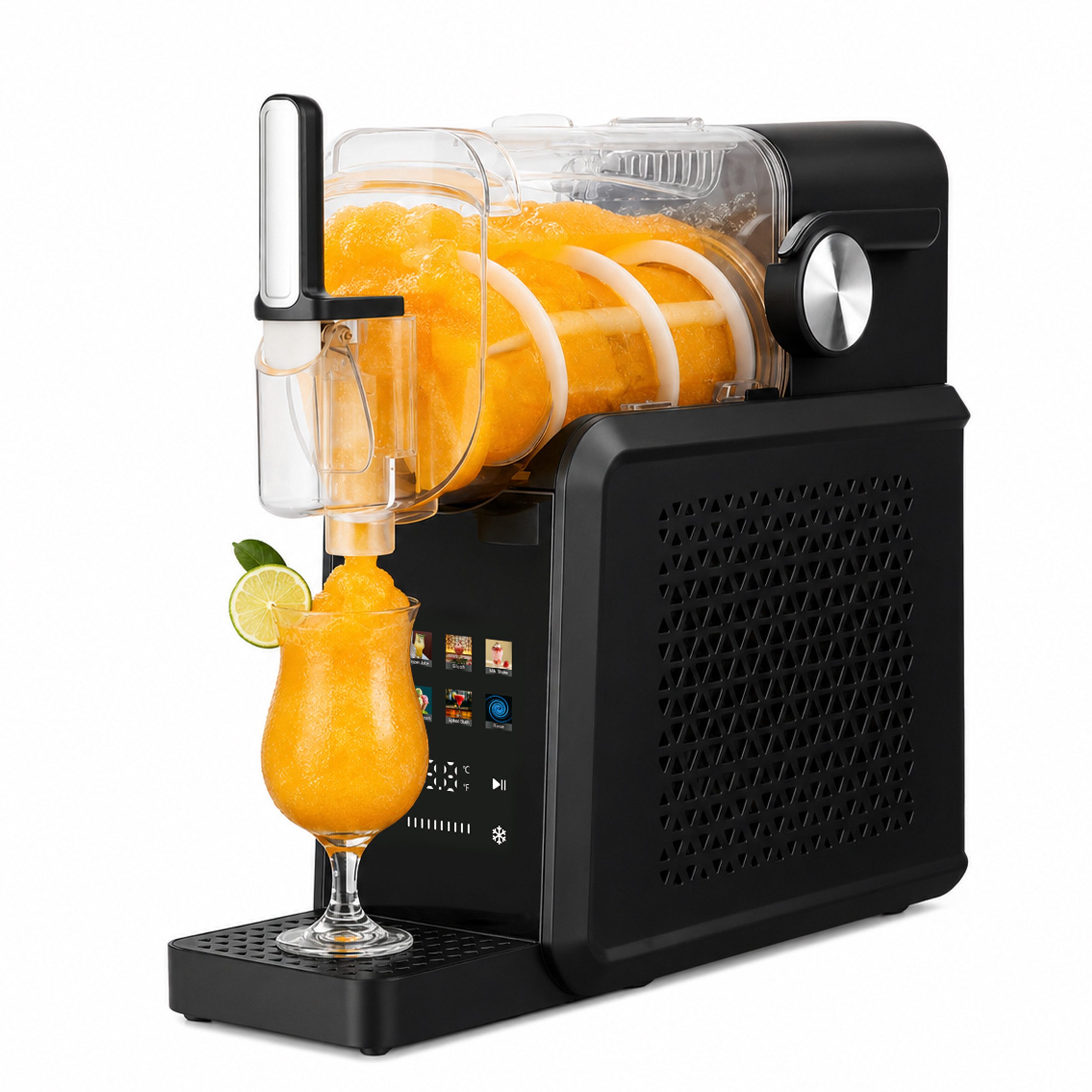 WHEELYOU Slush-Eismaschine ohne Eiswürfel, Slush Maker 8-in-1, Selbstreinigung, Ca. 15–60 Min., 1,8 l, 200 W, Kompressorkühlung, 10 Konsistenzstufen, Eismaschine für Zuhause