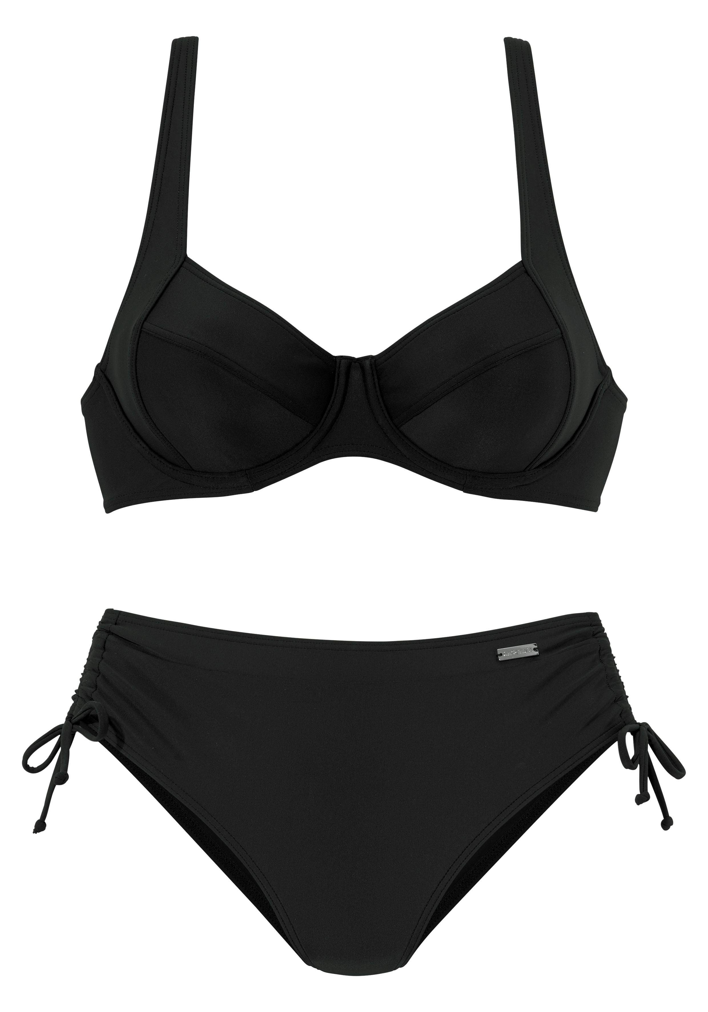 LASCANA Bügel-Bikini mit seitlich geraffter Bikinihose günstig online kaufen