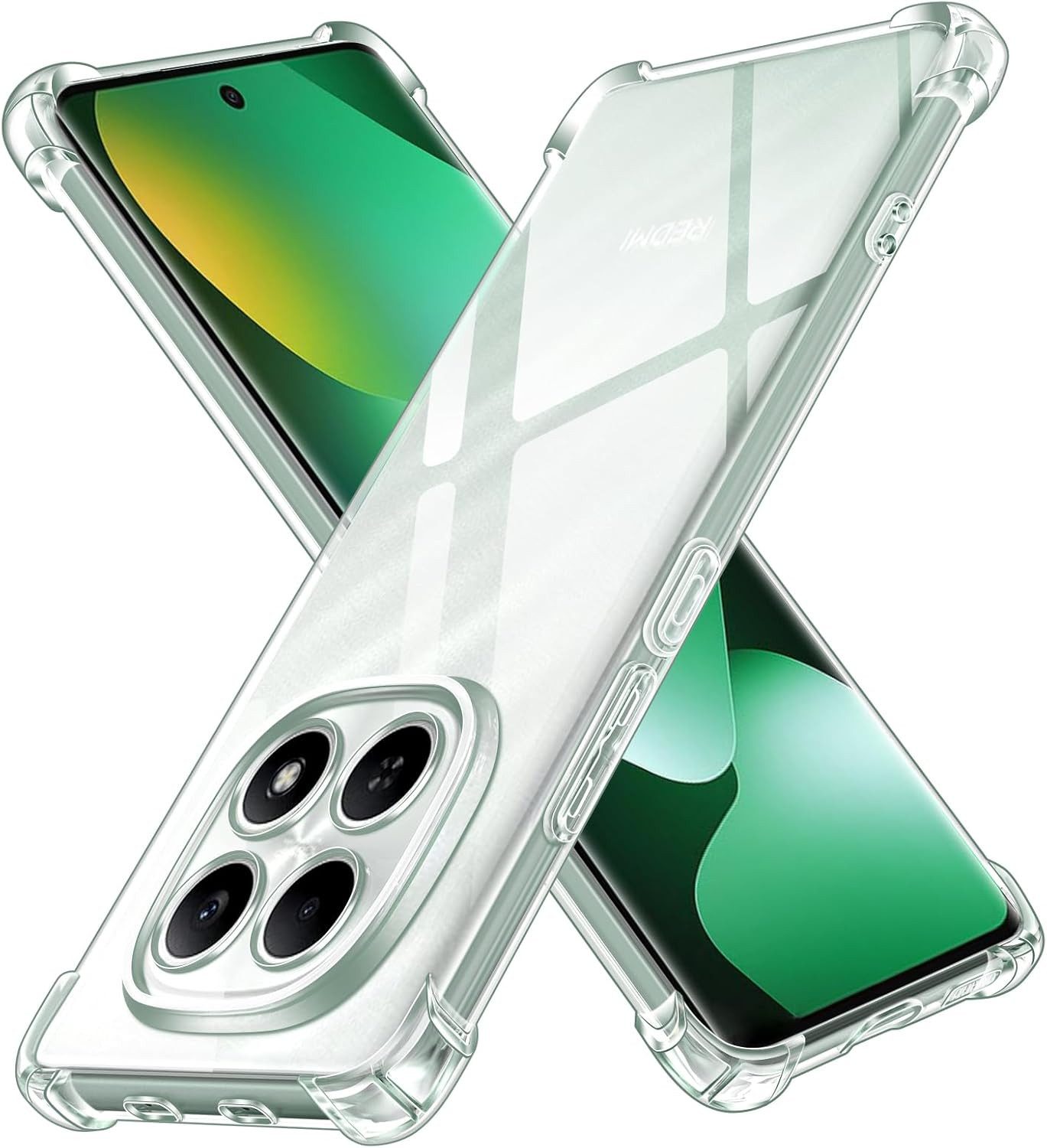 Widmann-Shop Smartphone-Hülle Poco M8 Pro, M8 Hülle Case Transparent 5G Cover, Für Poco M8, Für Poco M8 Pro