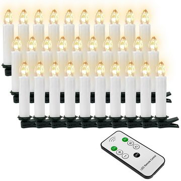 OZAVO LED-Christbaumkerzen 10-40set, Weihnachtskerzen Weihnachtsbaum Kerzen Weihnachtsbeleuchtung