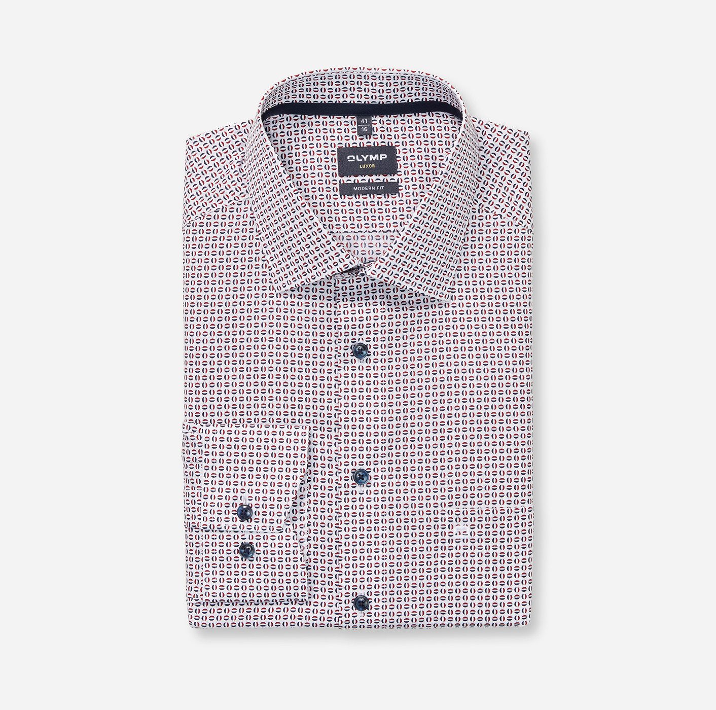 OLYMP Langarmhemd Luxor modern fit New-Kentkragen, Businesshemd