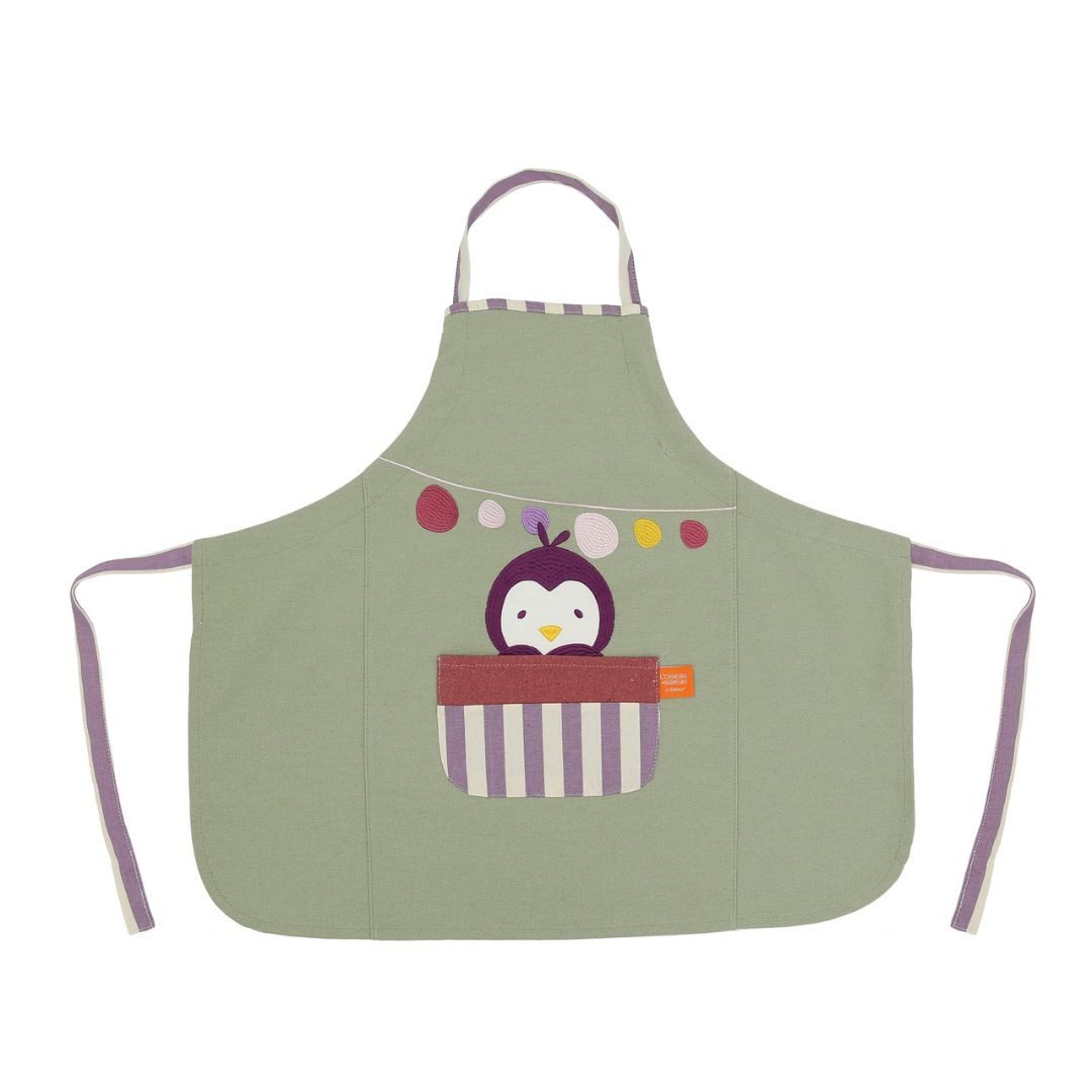 suebidou Umhängeschürze Kinderschürze Kochschürze Malschürze für Kinder 2-7 Jahre, (bestehend aus 1 Schürze), nachhaltig, kreativ
