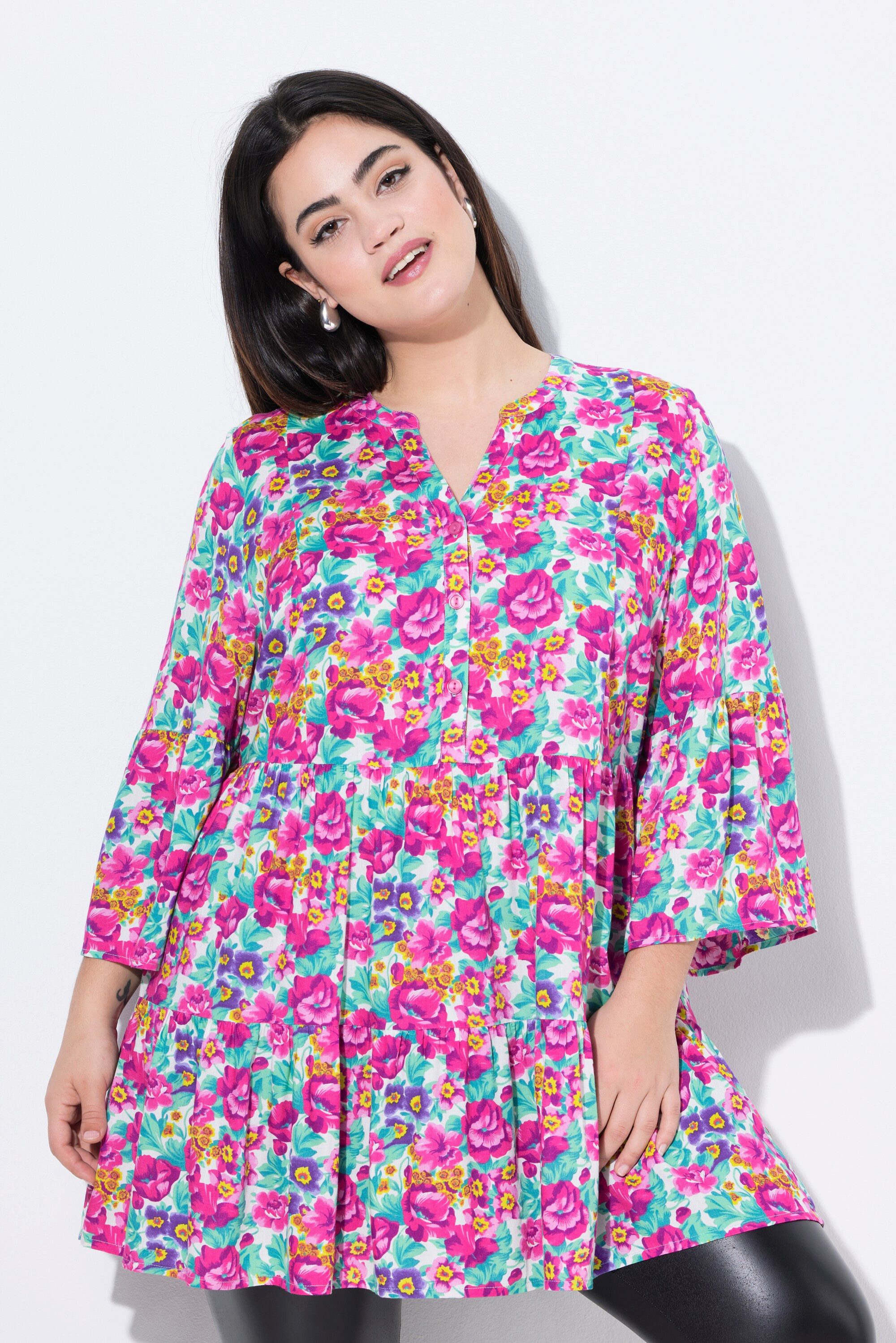 Angel of Style Tunika Tunika-Bluse Ausschnitt günstig online kaufen