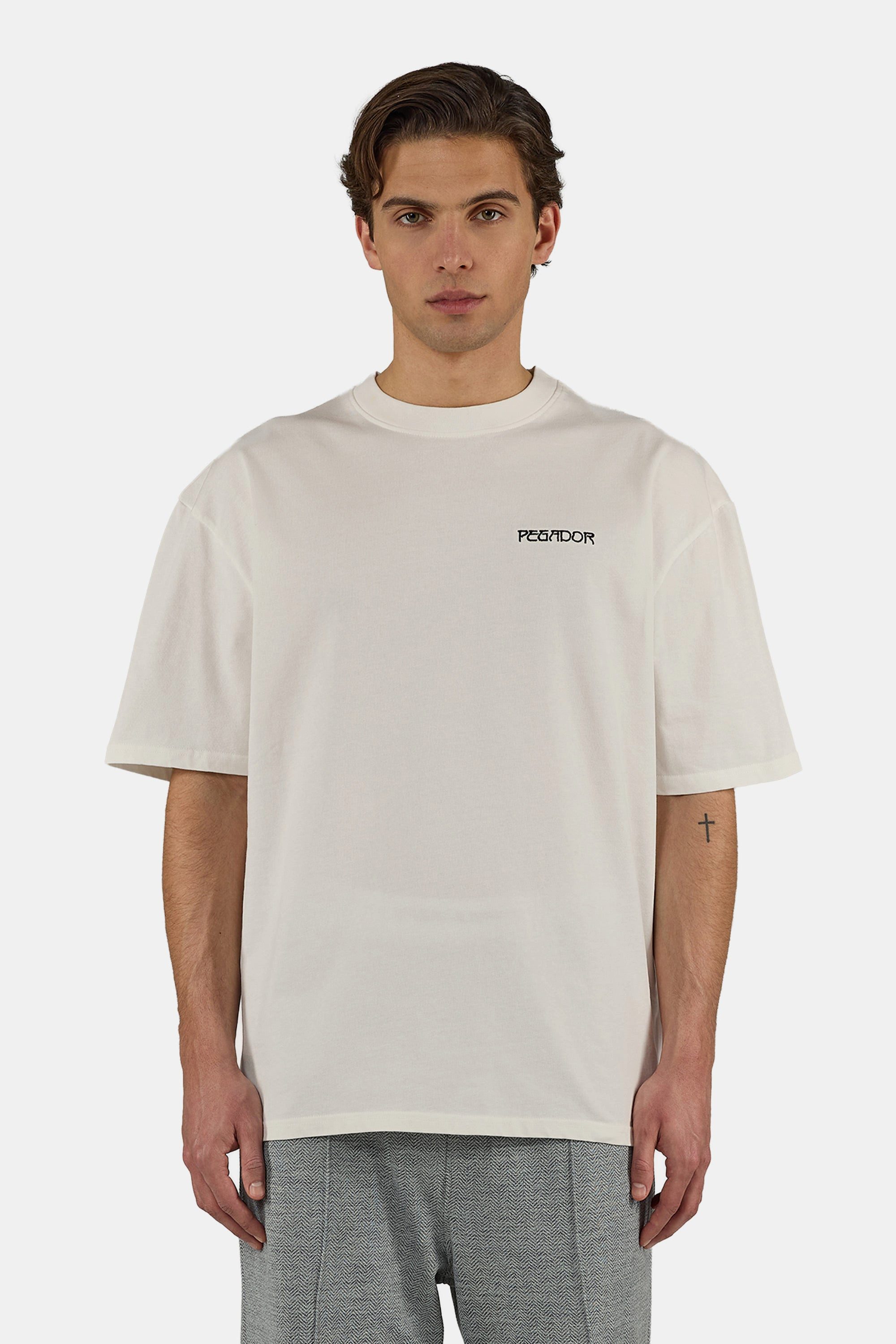 PEGADOR T-Shirt Stege Oversized Tee Baumwolle, oversize