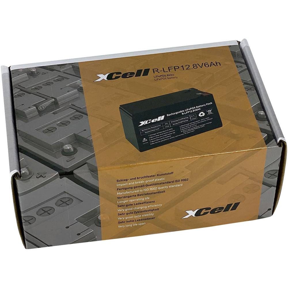 XCell Lithium-Eisen-Phosphat Akku LFP126 Akku, Flachstecker