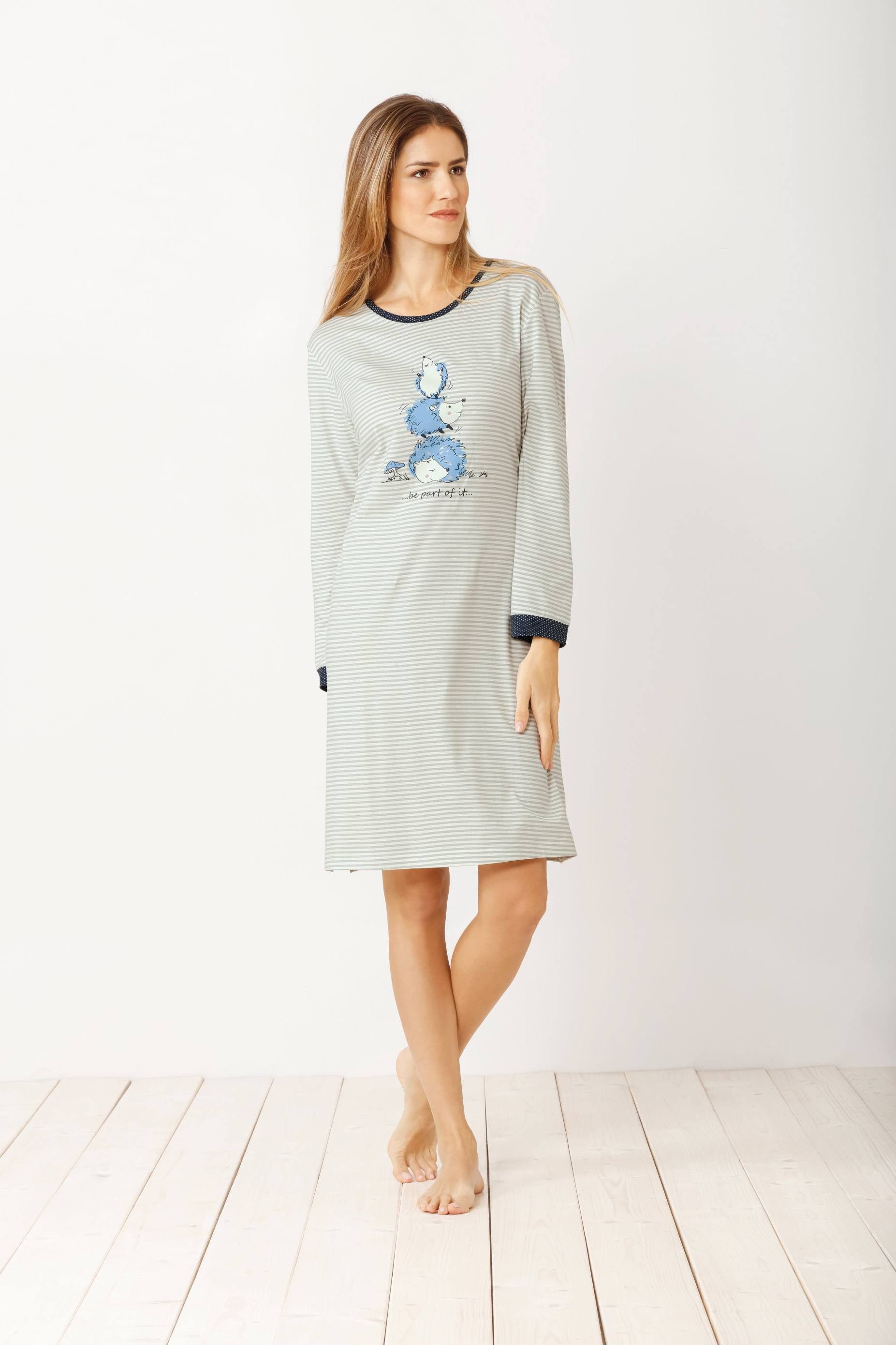 Hajo Nachthemd Nachthemd mit Bündchen, 100 cm, Premium Cotton günstig online kaufen