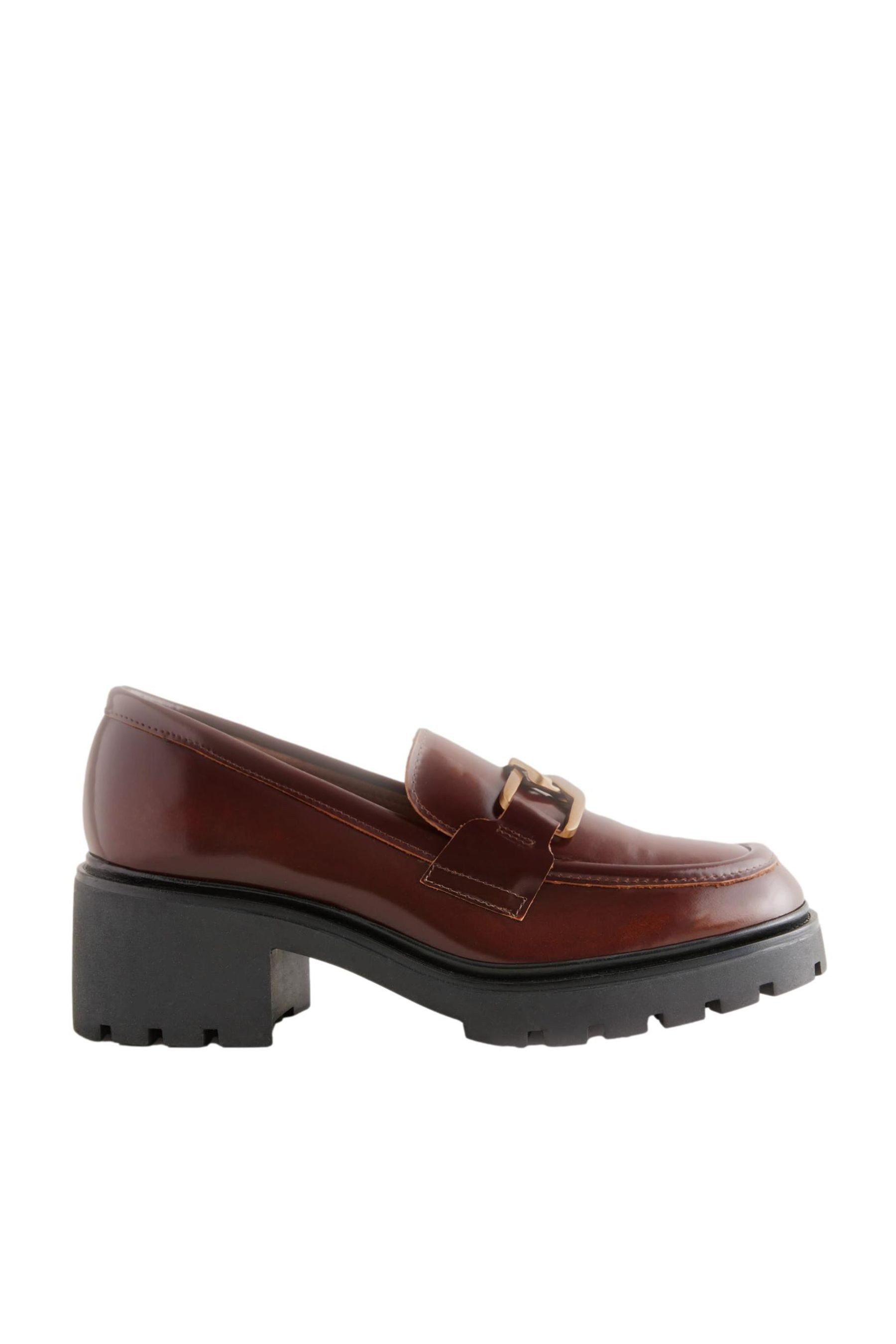 Forever Comfort® Leder-Loafer mit Metallbeschlag Loafer