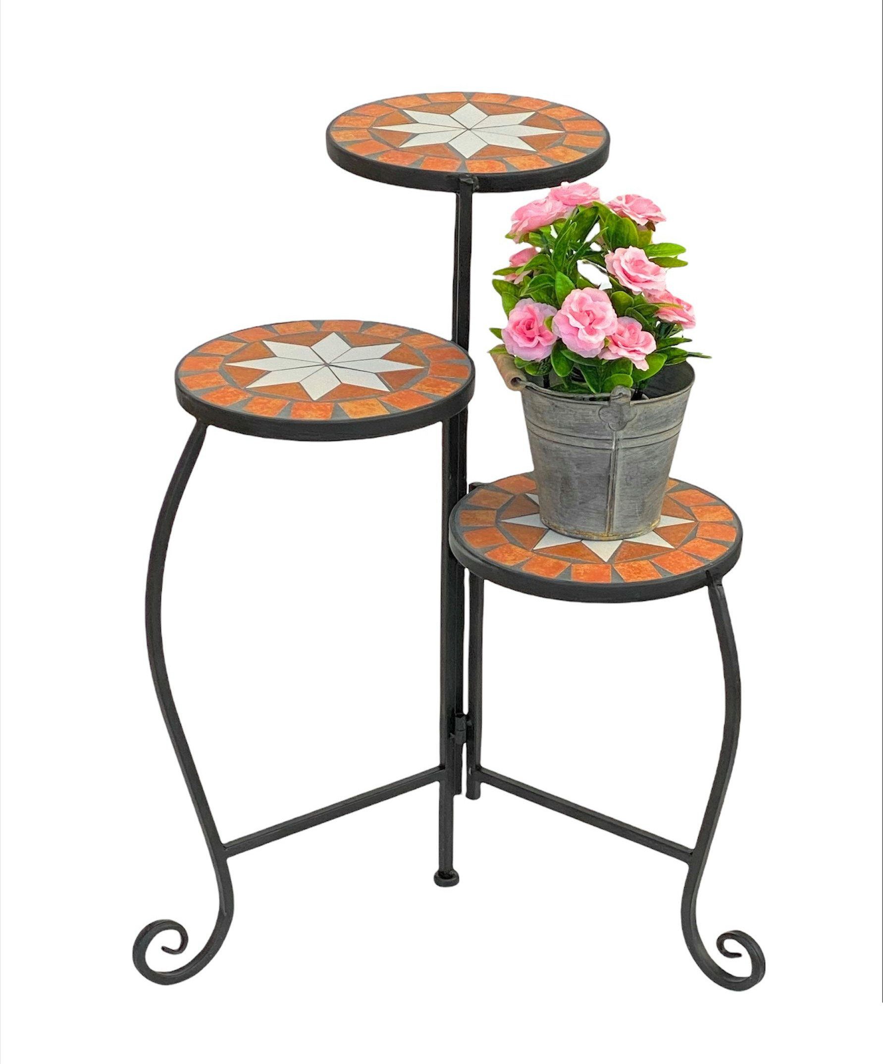 DanDiBo Blumenhocker Blumentreppe Mosaik Rund 55 günstig online kaufen
