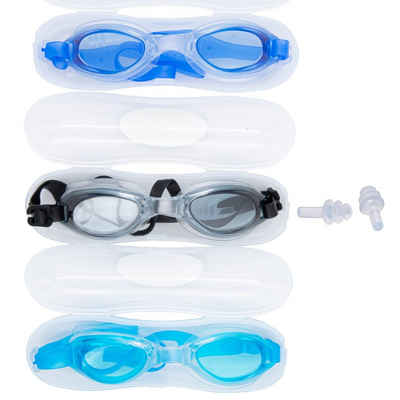 BENSON Schwimmbrille Taucherbrille Schwimmbrille Chlorbrille Ohrstöpsel, Erwachsene, Brille, Tauchen, Set