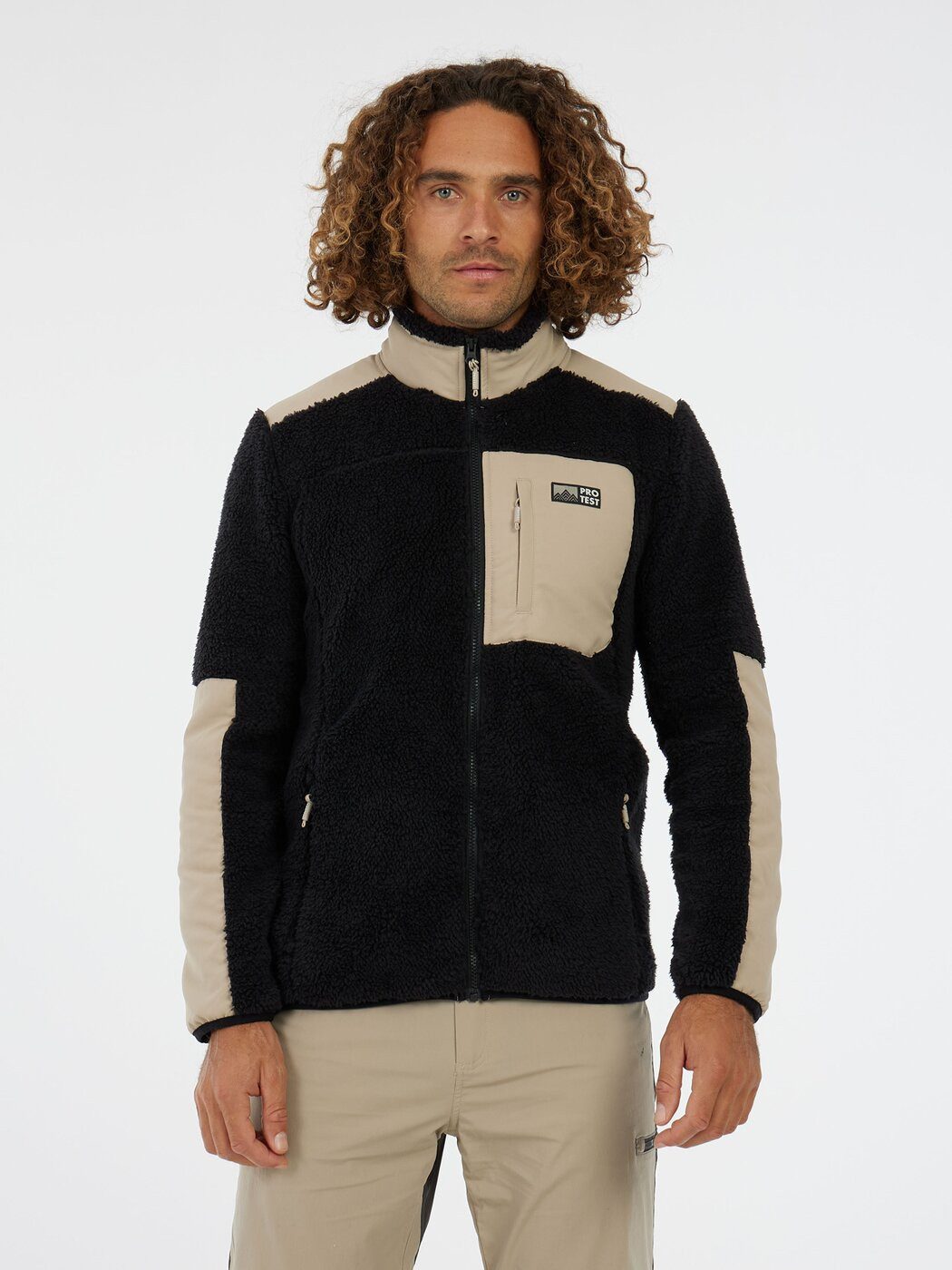 Protest Fleecejacke PRTBleaker outdoor full zip top True Black
