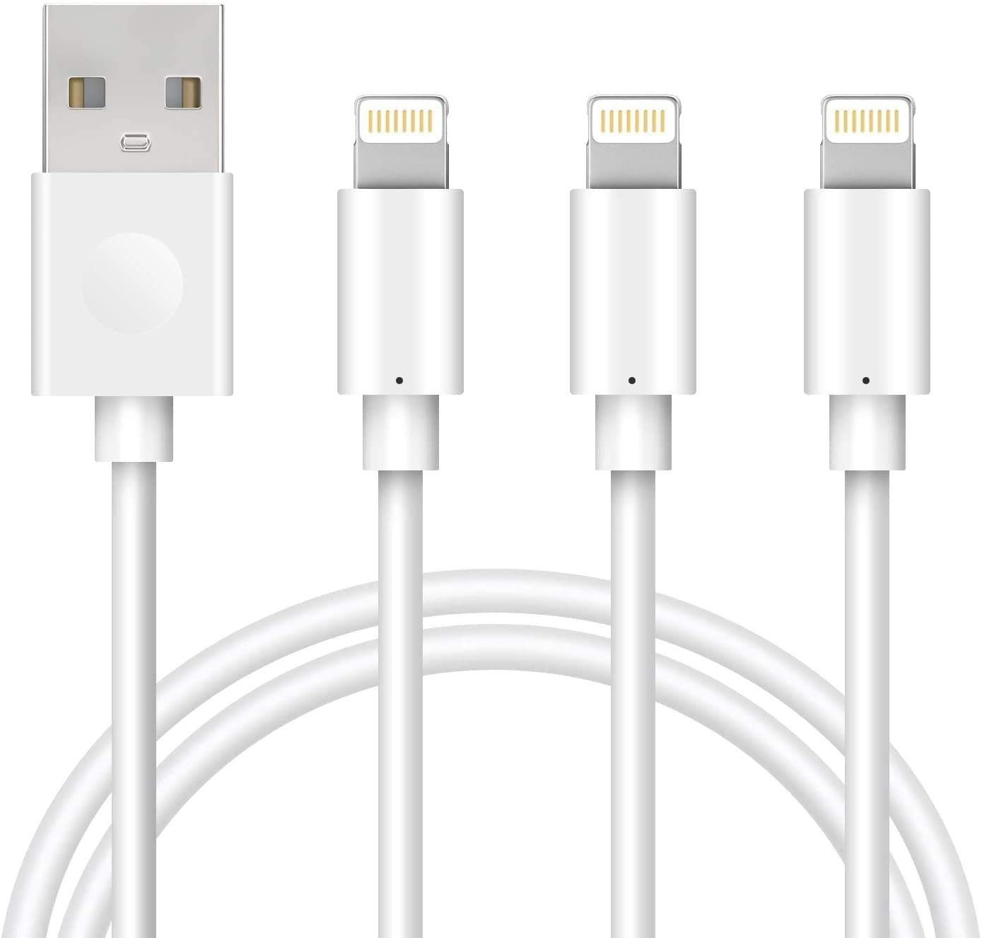 Elegear Ladekabel iPhone Kabel MFi Zertifiziert Schnellladekabel, USB-A Lightningkabel, (200 cm), 3Pack