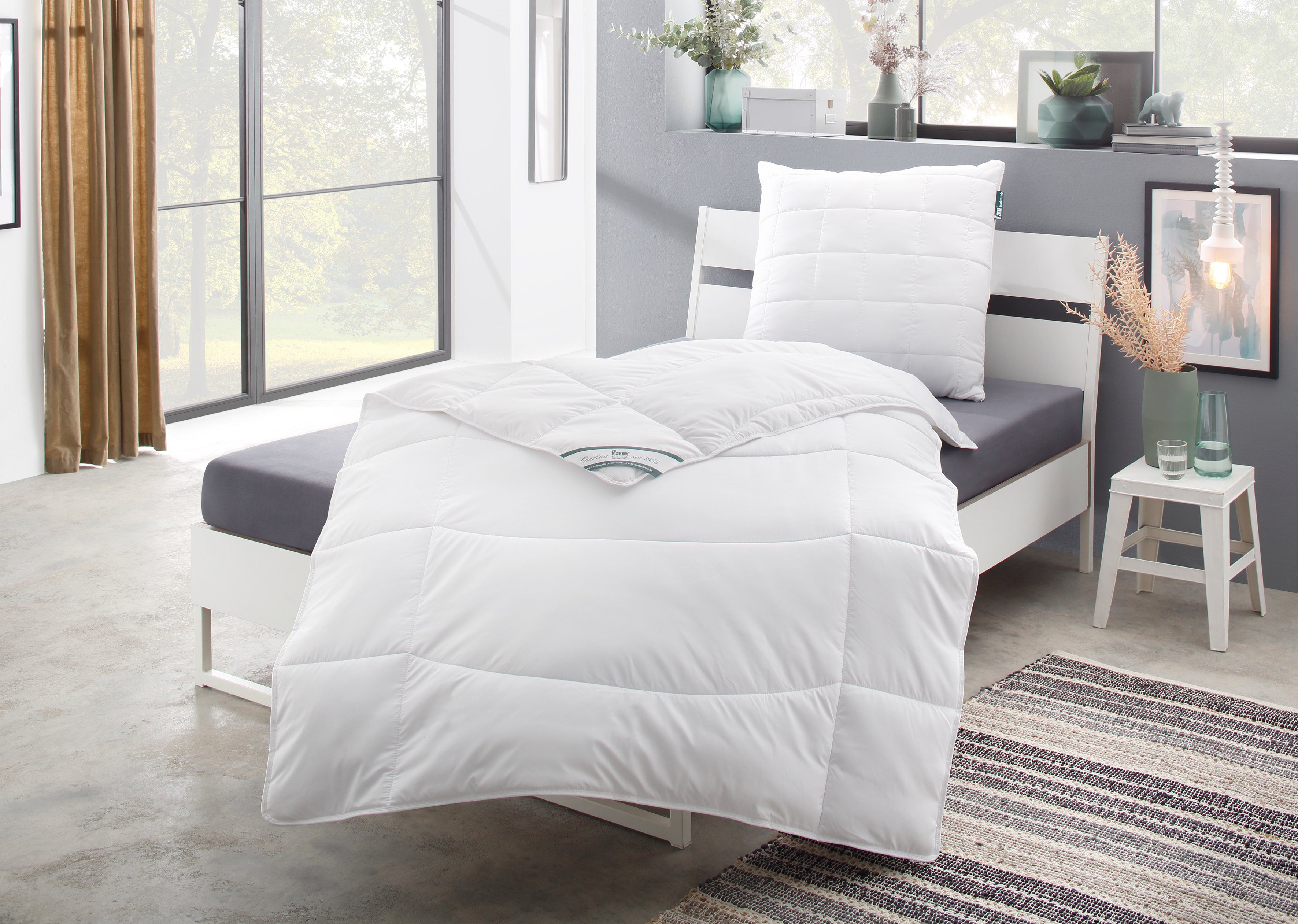 fan Microfaserbettdecke Komfort Plus, Bettdecke in 135x200 cm und weitere Größen erhältlich, Füllung: 100% Lyocell, Bezug: 100% Polyester, Made in Germany! Zu jeder Jahreszeit ideal für Schwitzer