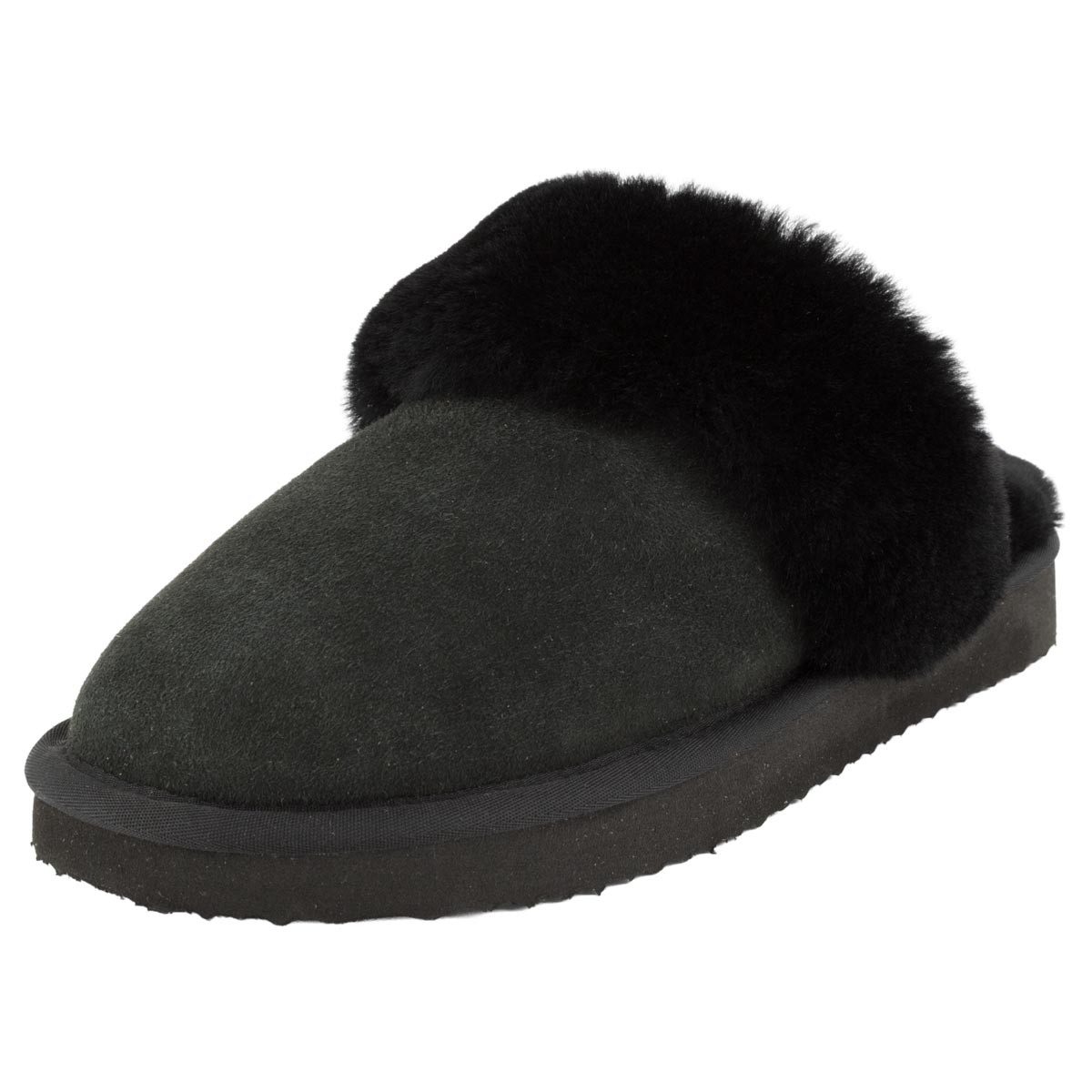 piece of минимум Classic Pantoffel (1-tlg) Шлепанцы - Breites Felldetail, Weich und wärmend, Leichte Sohle