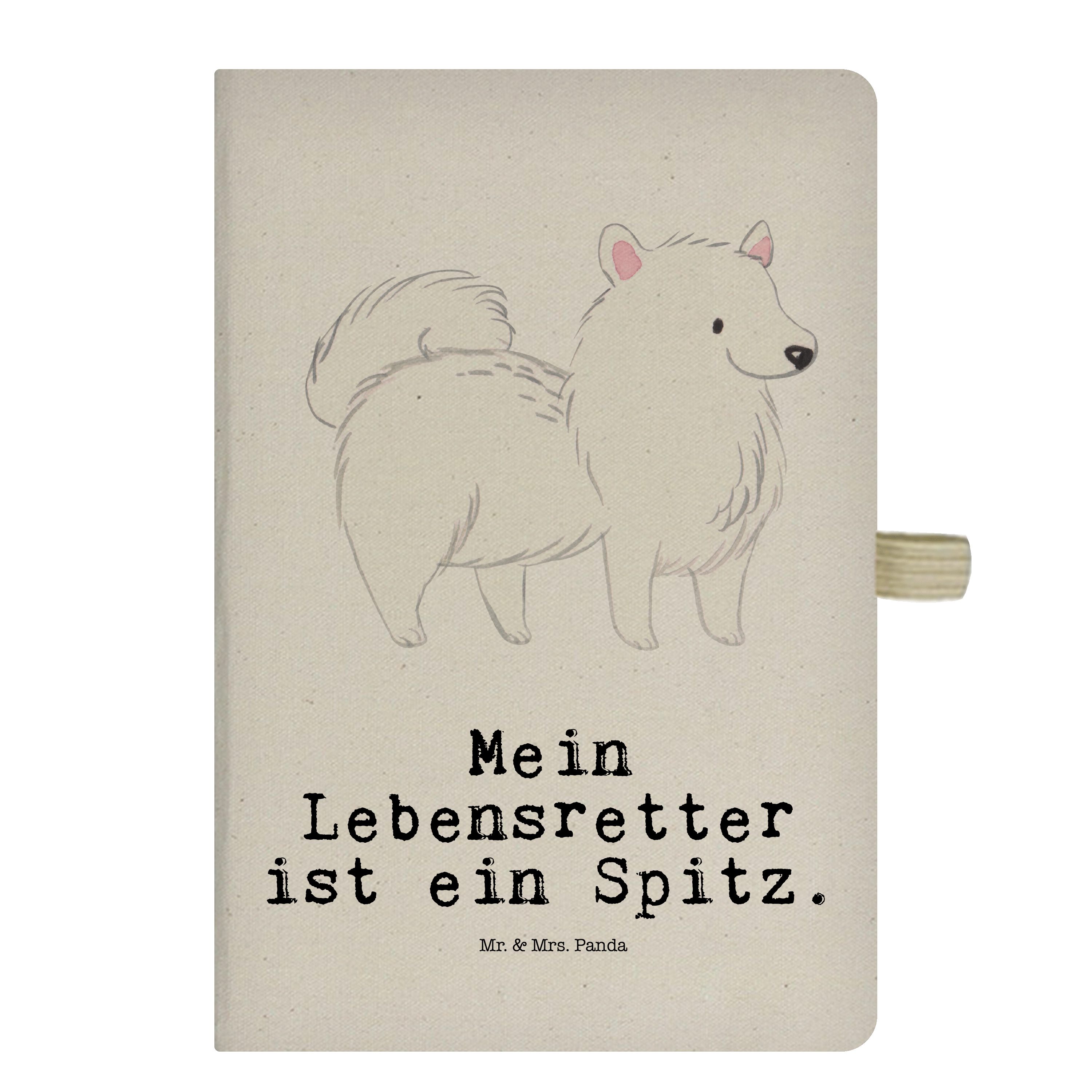 Lebensretter Hund, - Hunderas Geschenk, Panda Notizbuch Mrs. & Mrs. - & Mr. Mr. Panda Tagebuch, Transparent Spitz