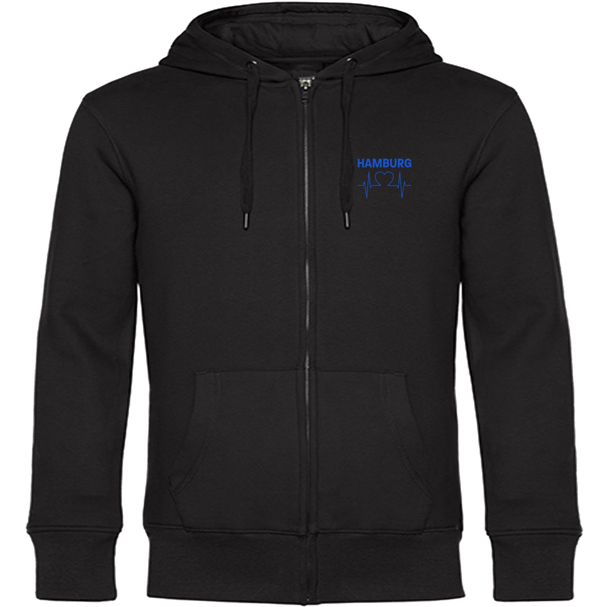 Kapuzensweatjacke Hamburg - Herzschlag - Sweat